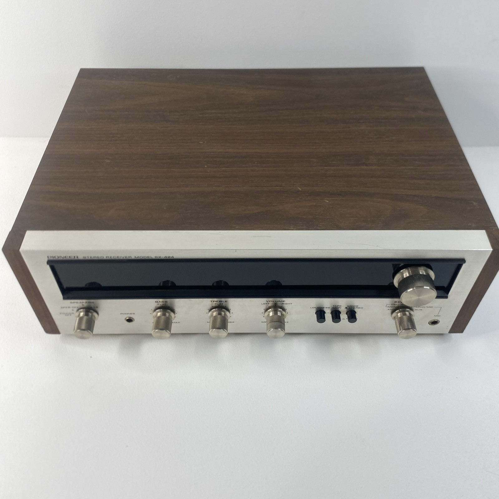 Vintage Pioneer SX-424 A12W AM/FM Stereo Receiver 1972 Tested