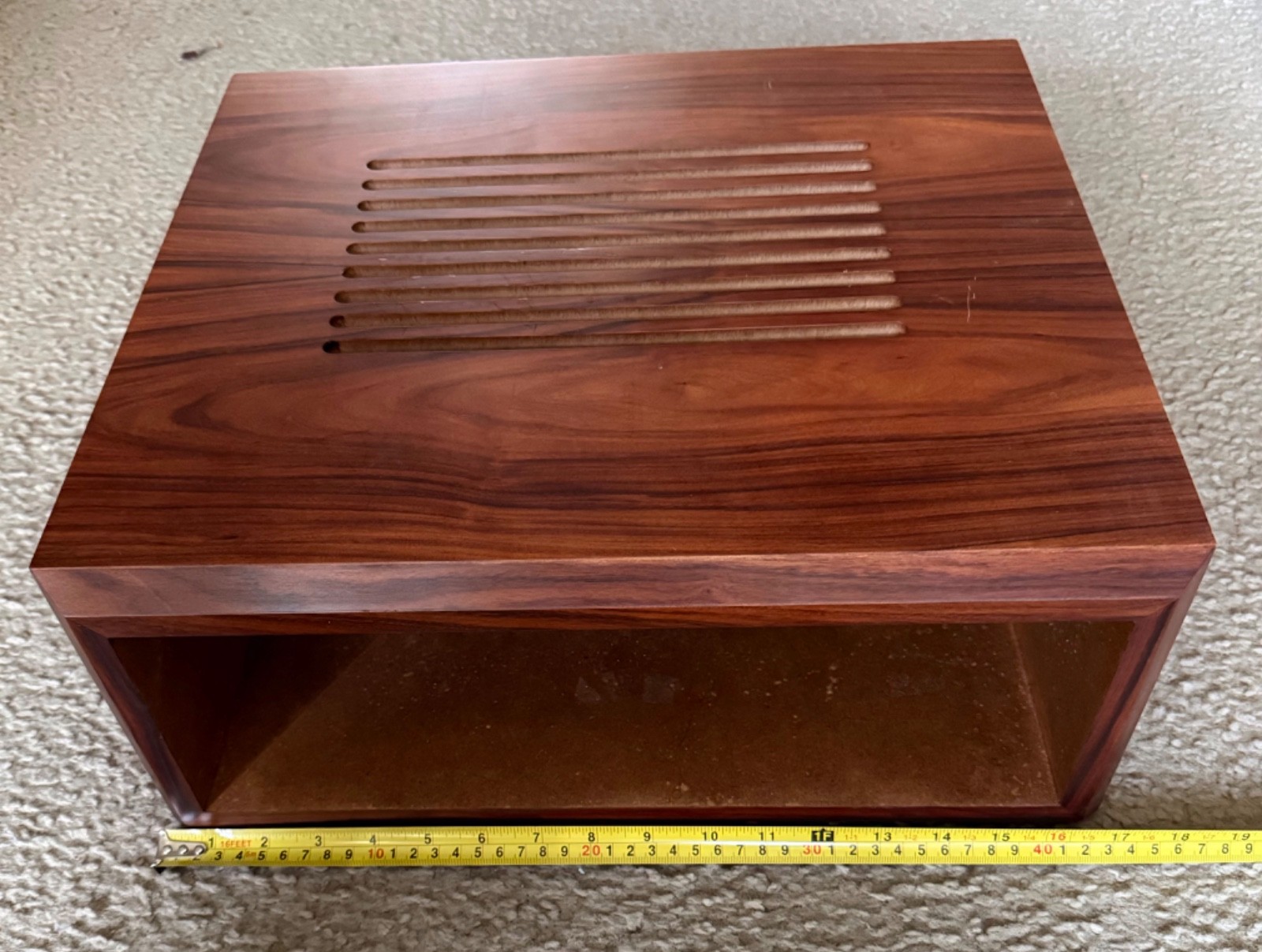 Custom made McIntosh wood cabinet to vintage audio.