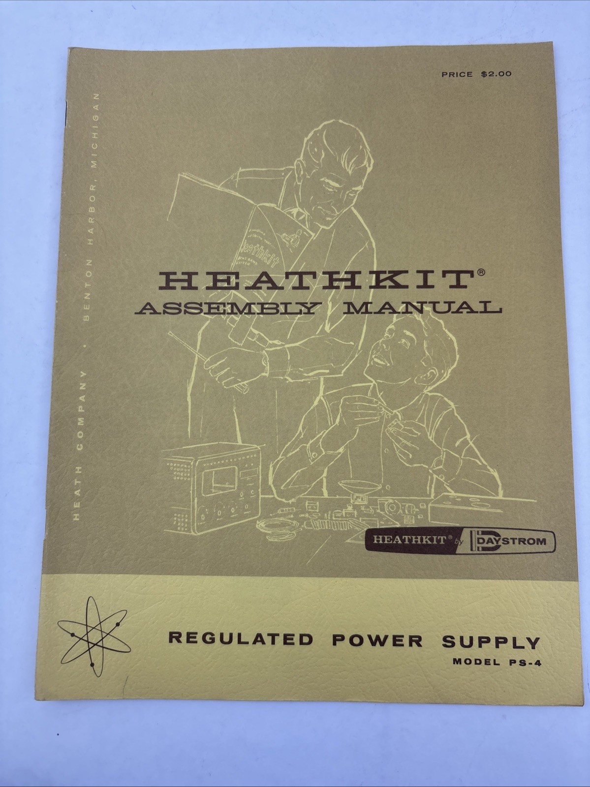 Vintage Heathkit Assembly Manual PS-4 Regulated Power Supply