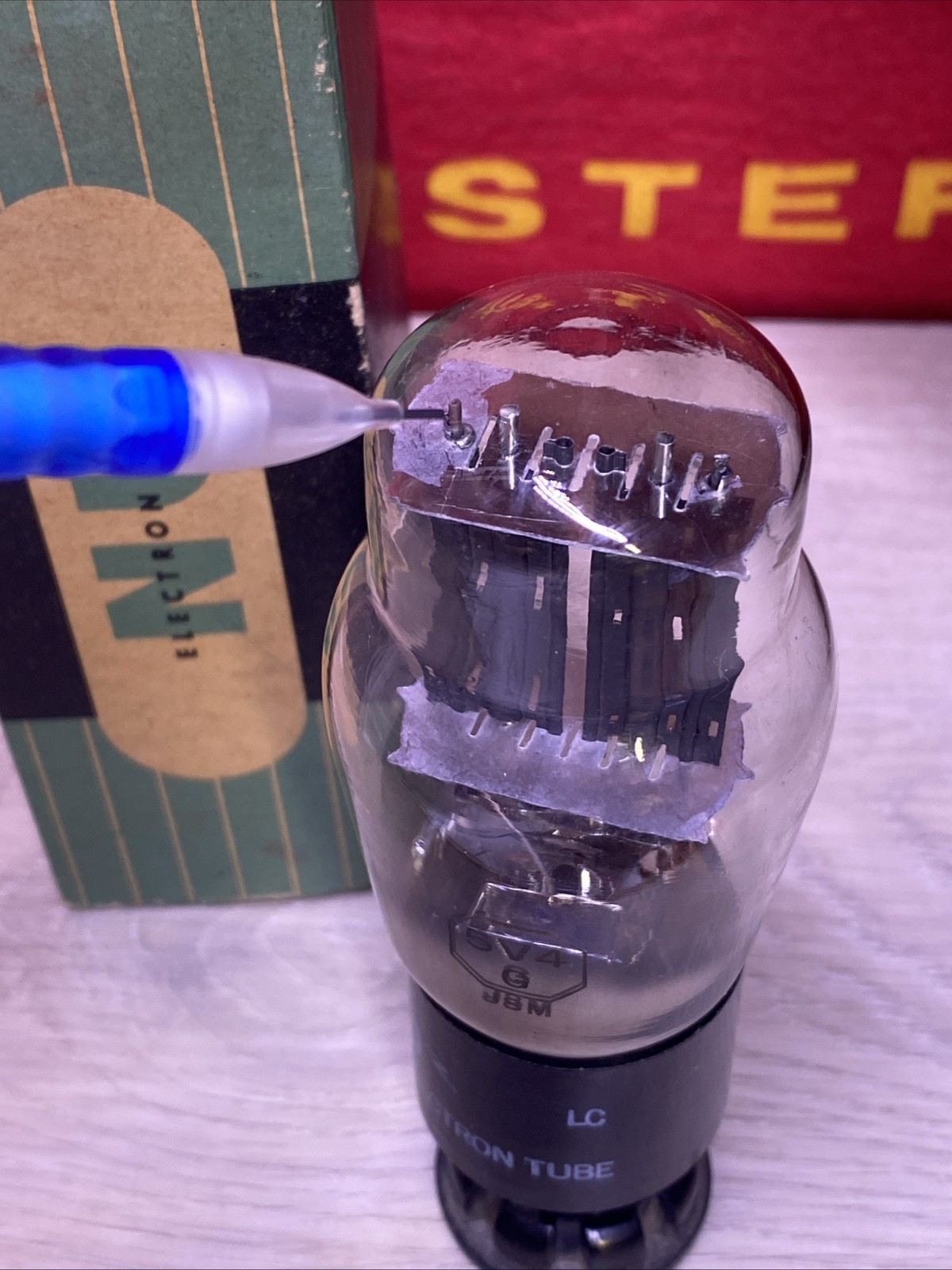 NU 5V4G Vacuum tube Rectifier Tested Good