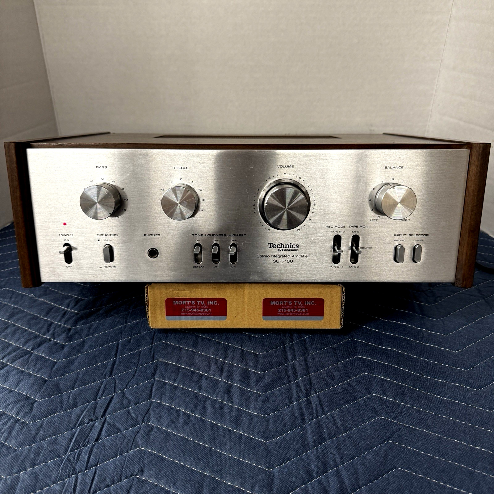 TECHNICS SU-7100 INTEGRATED AMPLIFIER – SERVICED – CLEANED – TESTED