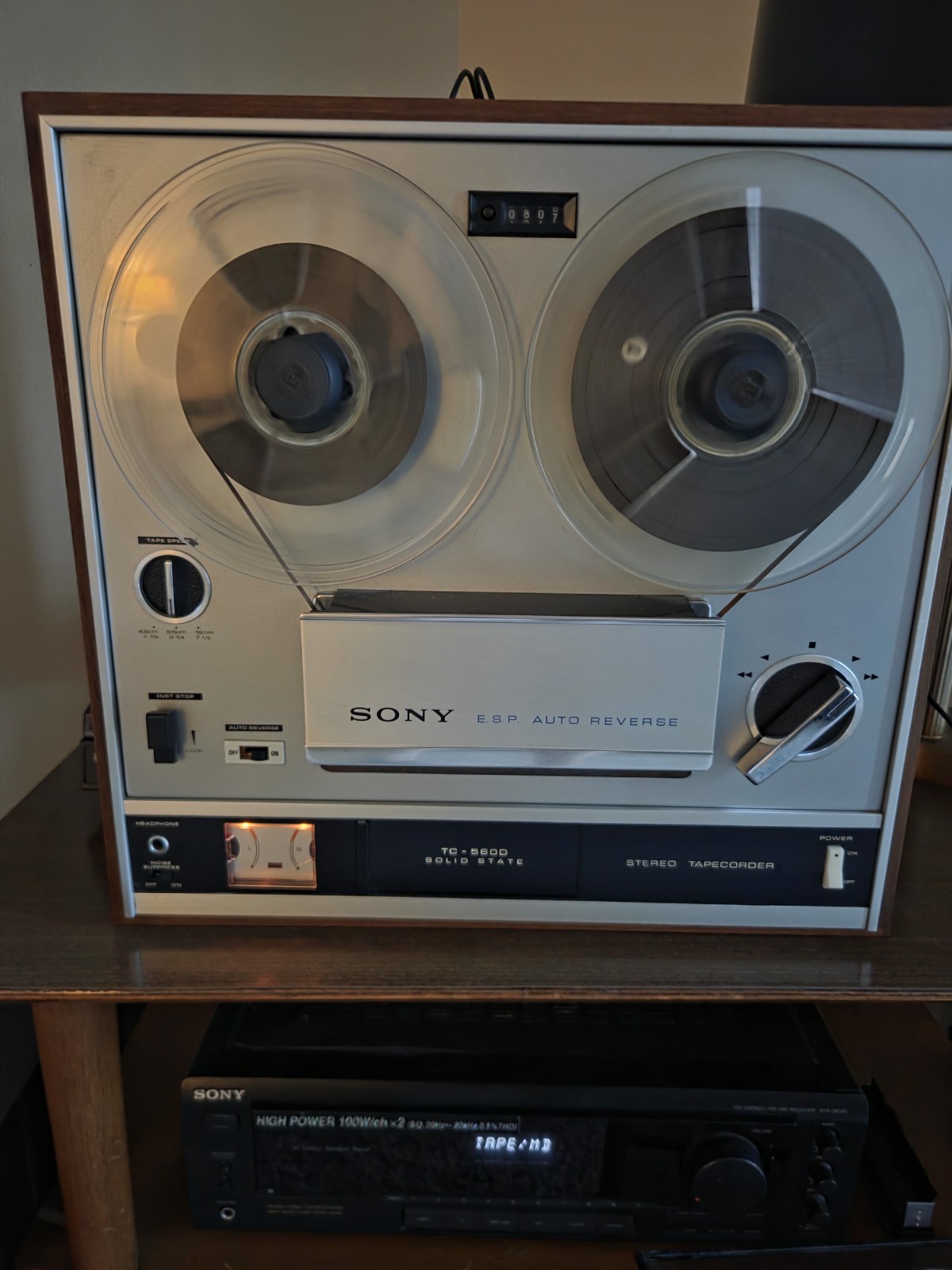 Vintage Sony ESP Auto Reverse TC 560D Reel-to-Reel Reel to Reel Tape Player READ