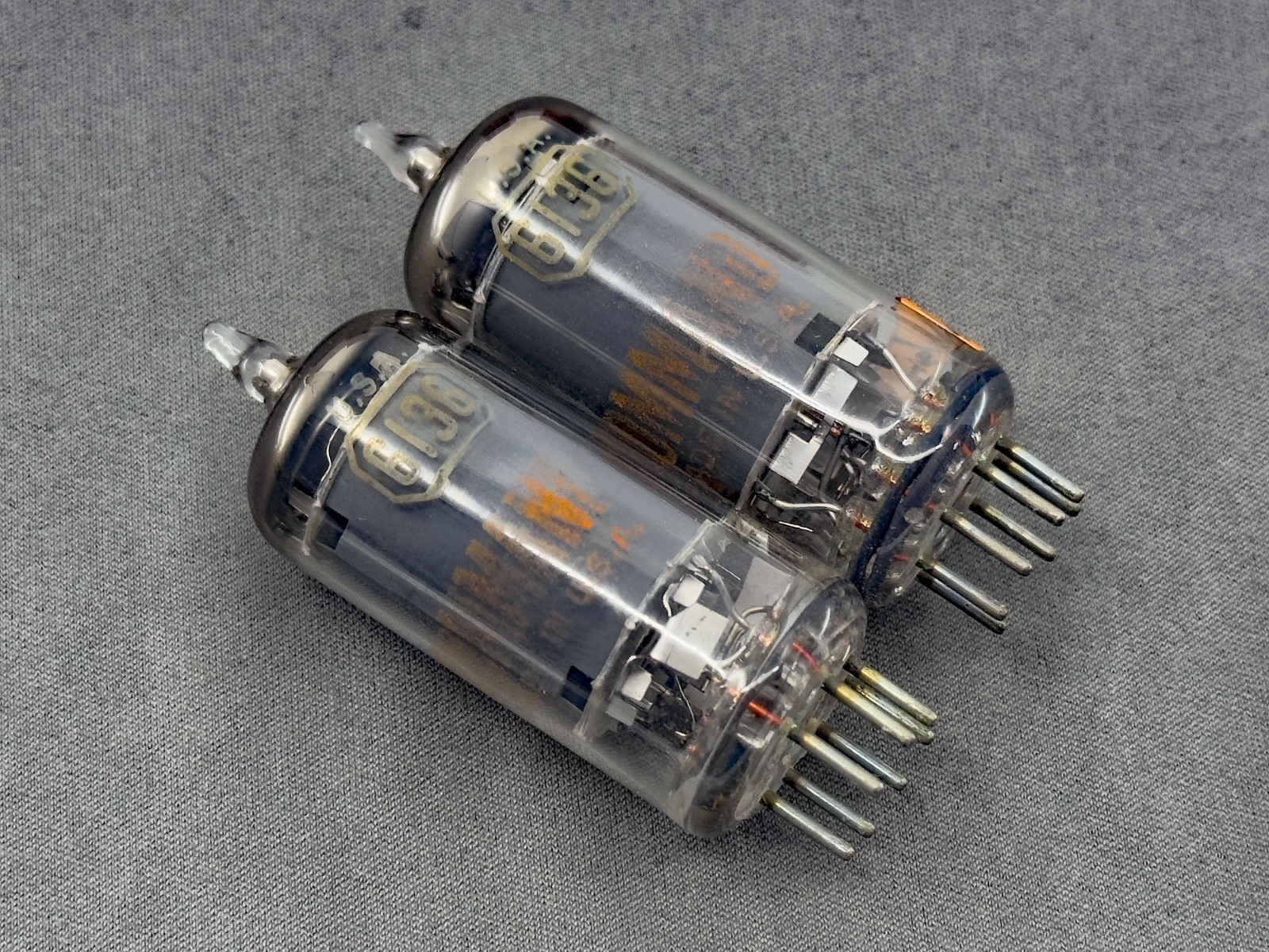 Matched NOS Pair RCA Command 6136 6AU6 Tubes NIB Cond Test NOS Amplitrex