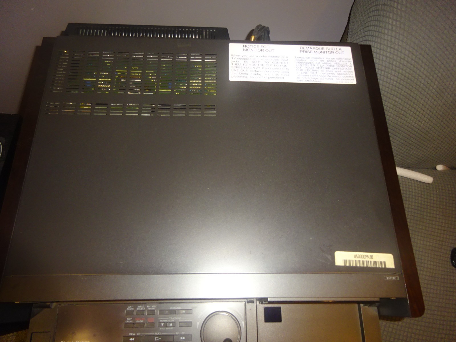 SONY SLV-R5UC HiFi Super VHS Editing VCR. SVHS. Working
