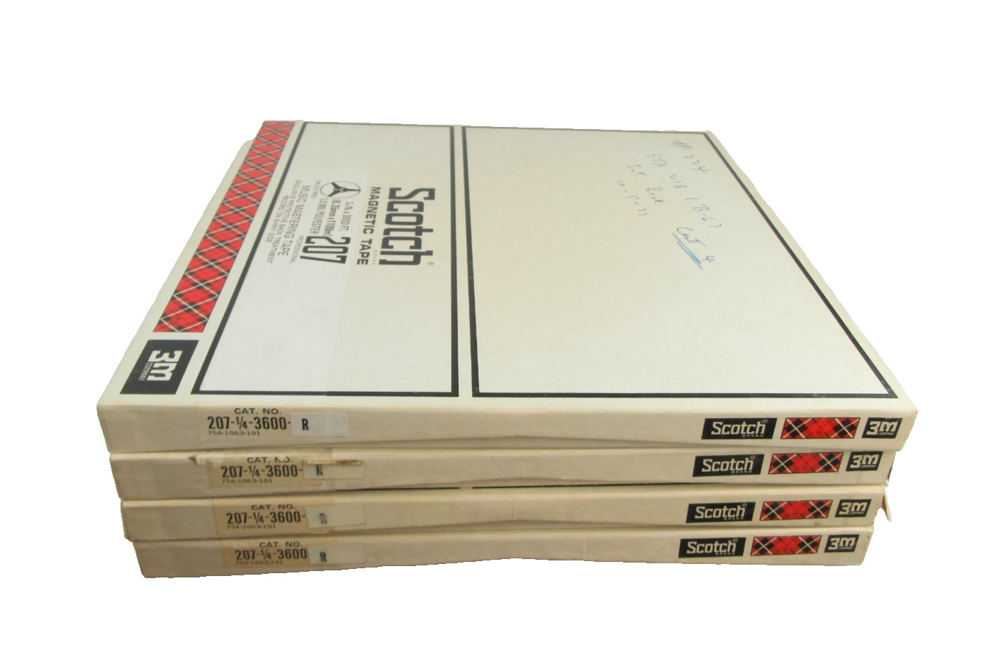 Scotch 207 Reels with Tape and Boxes, 1/4 x 10.5, Set of 4 – Used, Free Shipping