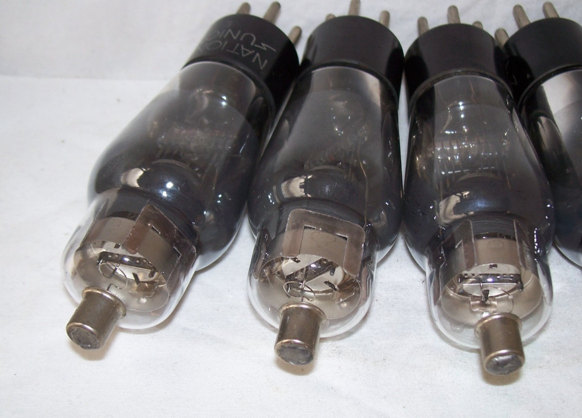 Lot of (7) NU National Union Type 57 antique radio tubes,pentode,engraved base