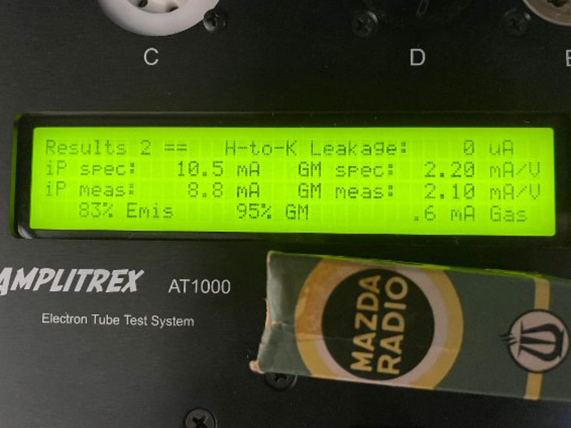 ULTRA RARE TUBE ECC802S 12AU7WA MAZDA 12AU7 triple micas