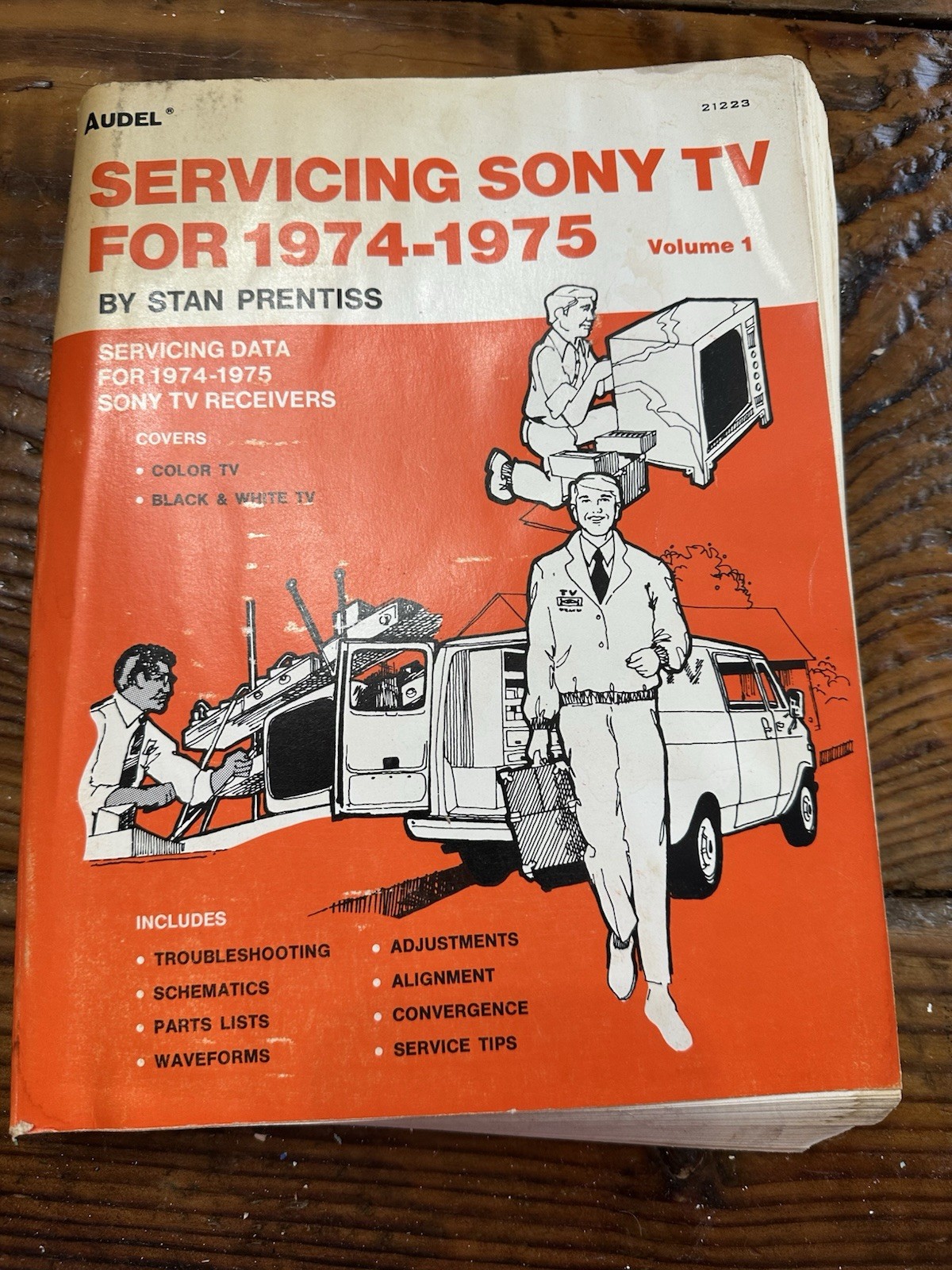 Vintage Audel Sony Servicing Data For 1974-75 Tv Receivers