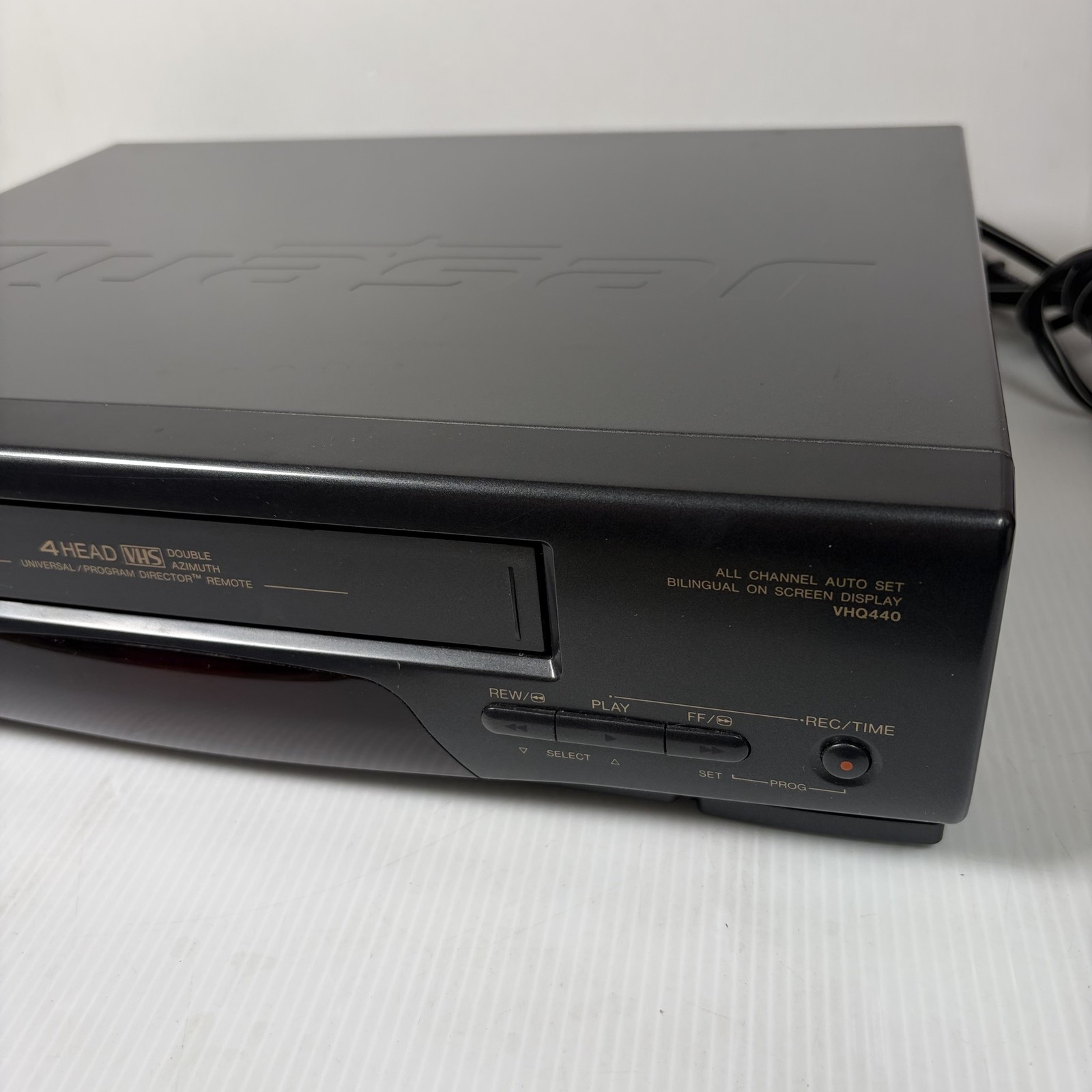 Quasar VHQ440 4 Head VCR W/ Remote Made in Japan Tested & Working