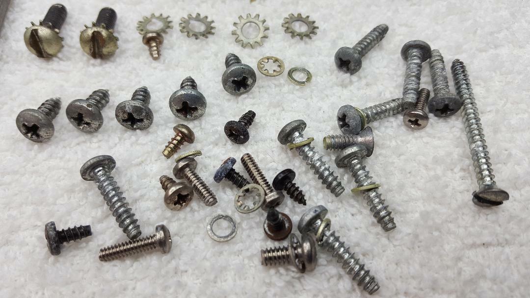 JBL SA600, SA-600, VINTAGE AMPLIFIER SCREWS, BOLTS, WASHERS, & ASSORTED HARDWARE