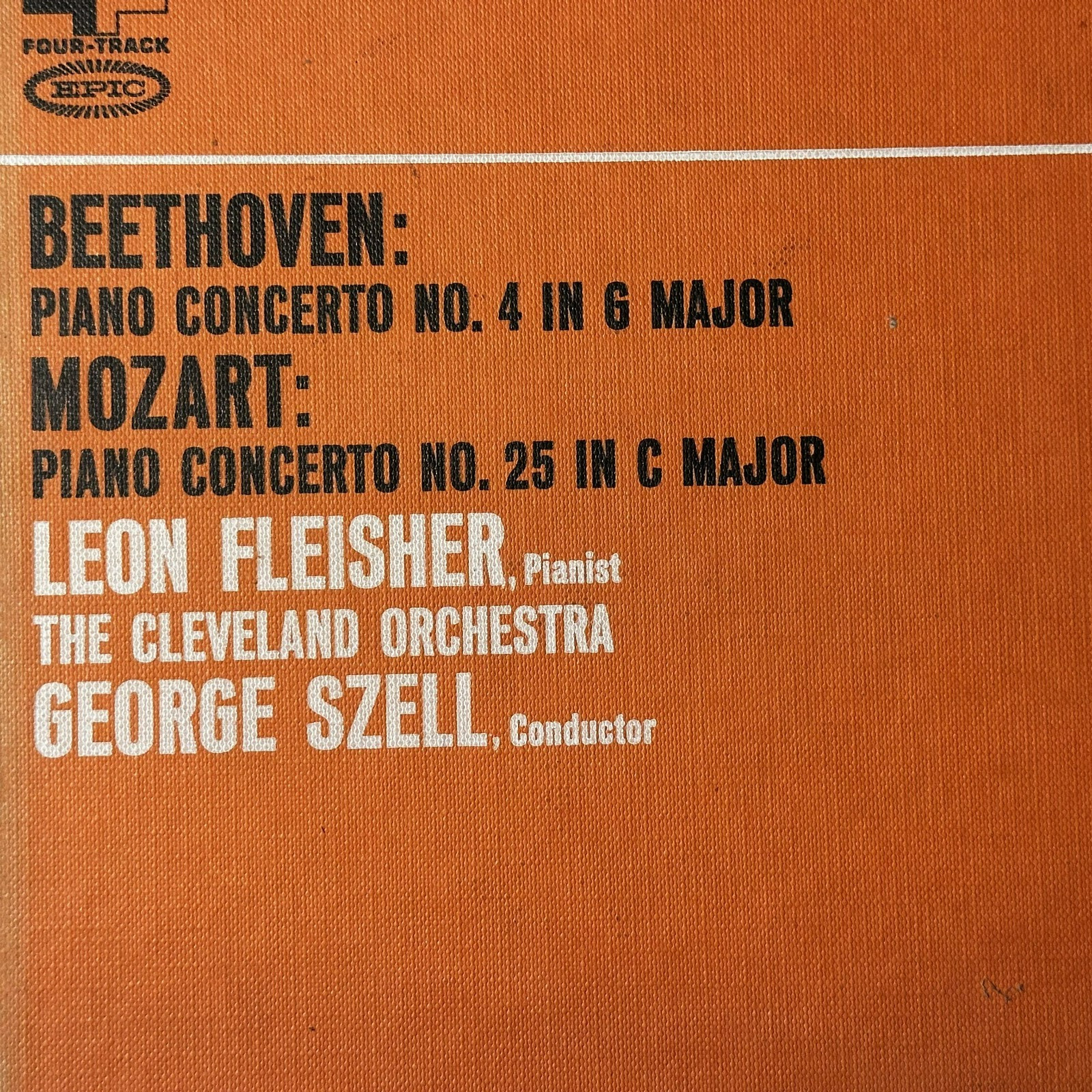 Bethoven/ Mozart- Concerto No. 4 / Concerto No. 25 Reel Tape 7 ½ ips 4trk EC-807