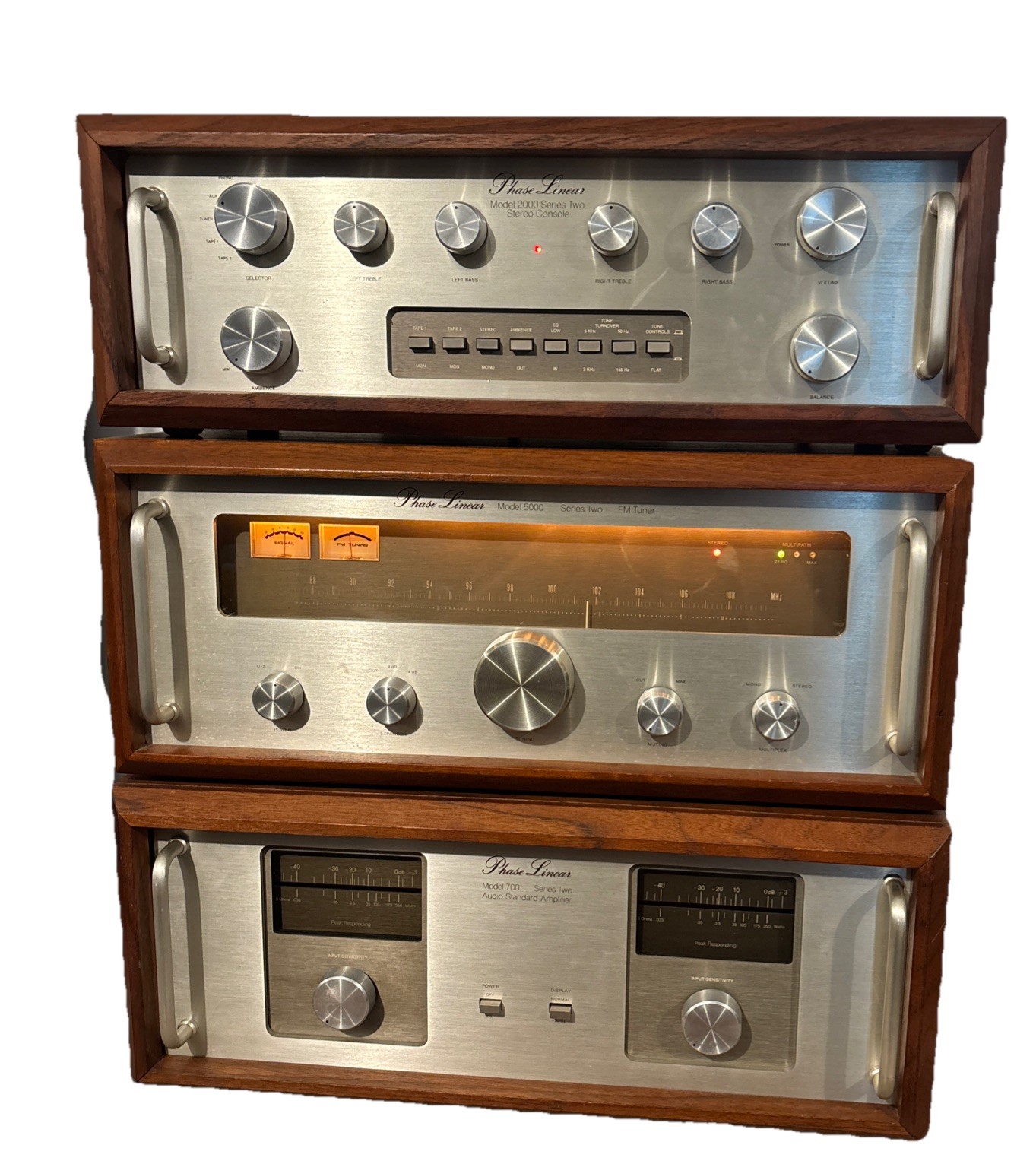 Phase Linear Series II System – 2000Preamp 5000 Tuner 700 Series 2 Power Amp