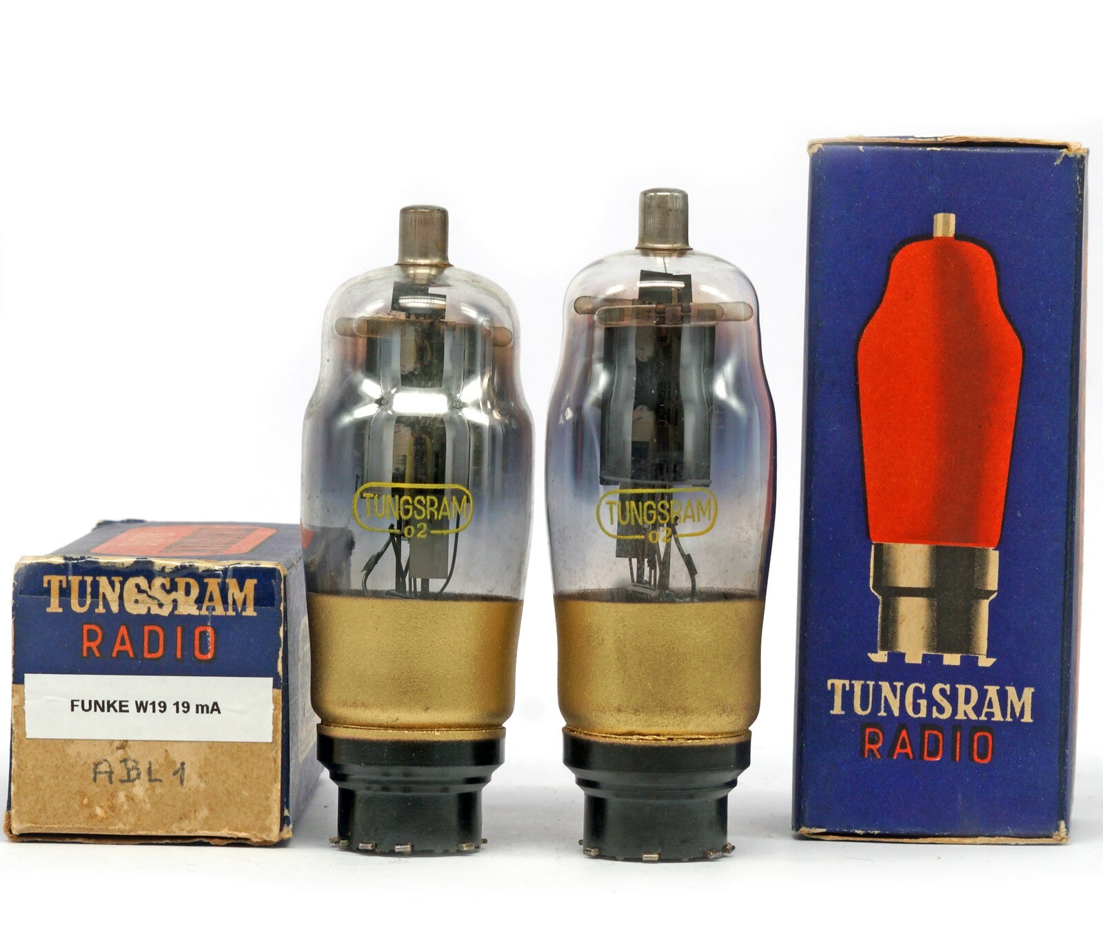 MATCHED PAIR ABL1/WE41 TUNGSRAM NOS HUNGARY Tube Valve Valvula 진공관 真空管 电子管 ù