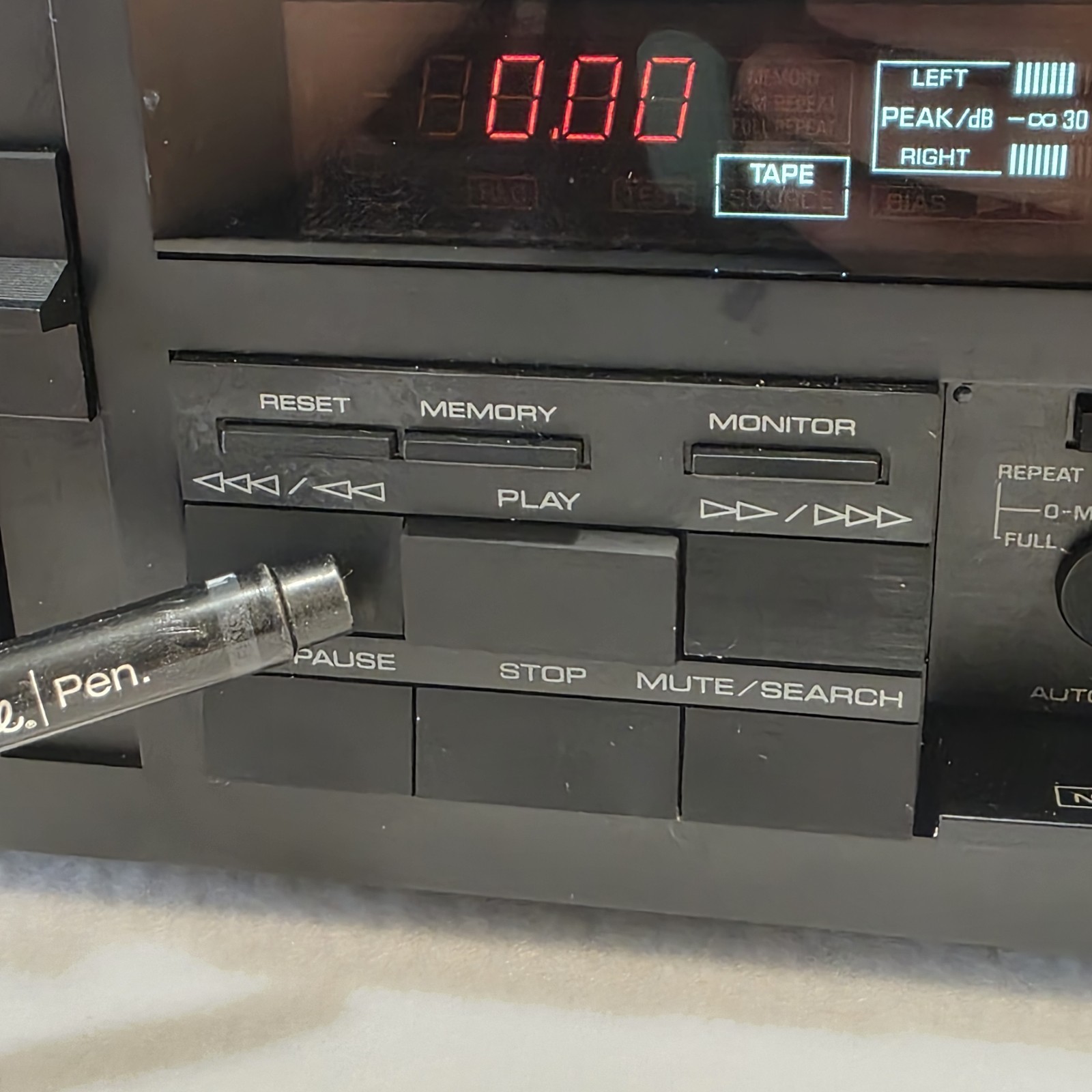 YAMAHA K-1020 3-Head Dual capstan Dolby B/C DBX Cassette FOR PARTS OR REPAIR