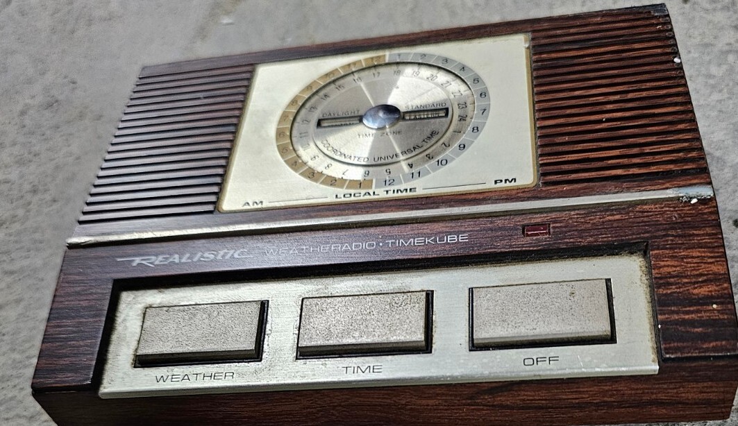 Vintage Realistic WEATHERADIO TIMEKUBE Model 12-148 Tested – Works