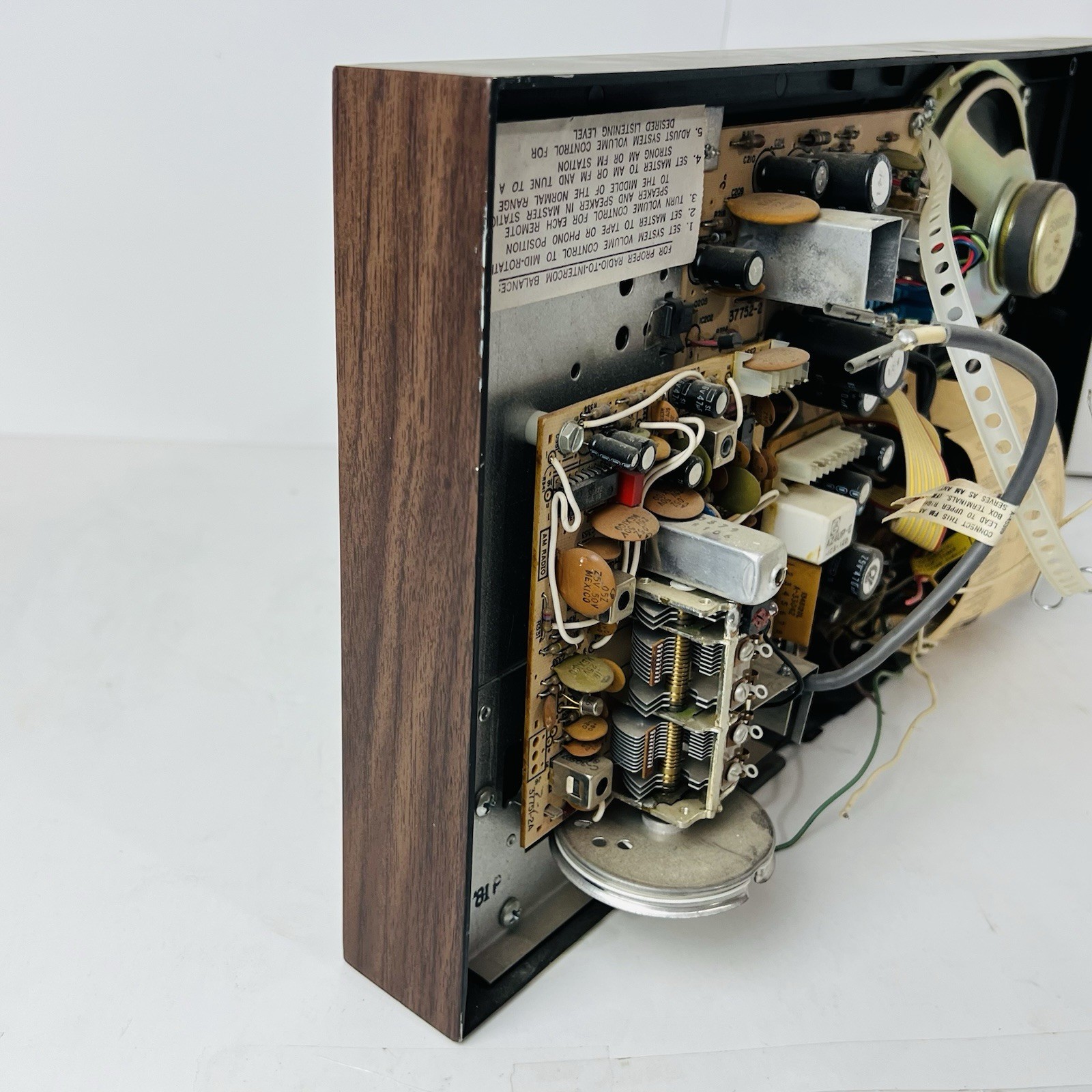 NuTone Vintage 70s/80s House Radio Intercom Audio System Wood