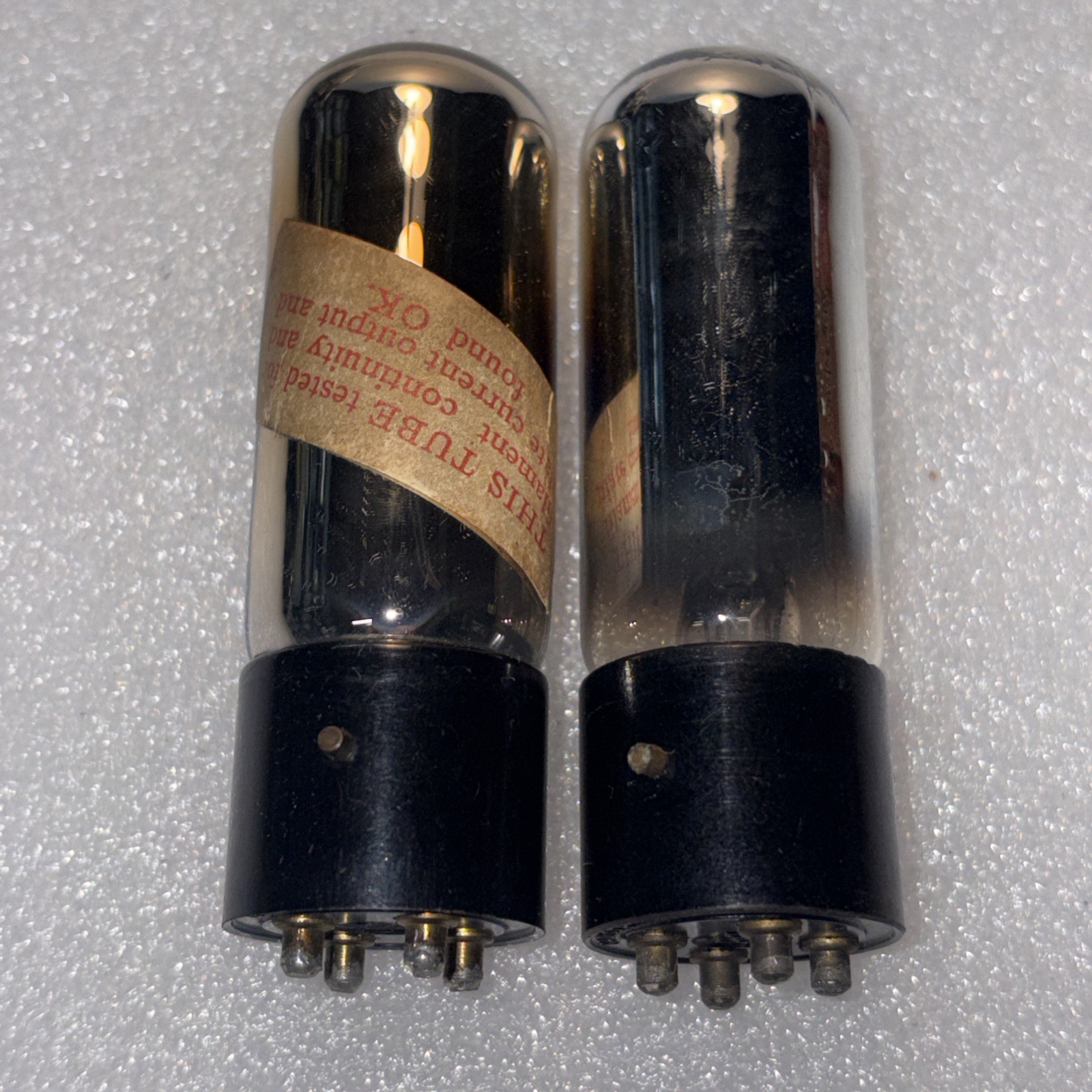Pair RCA UV-199 Short Pin Vacuum Tubes Good Continuity Multiple Available