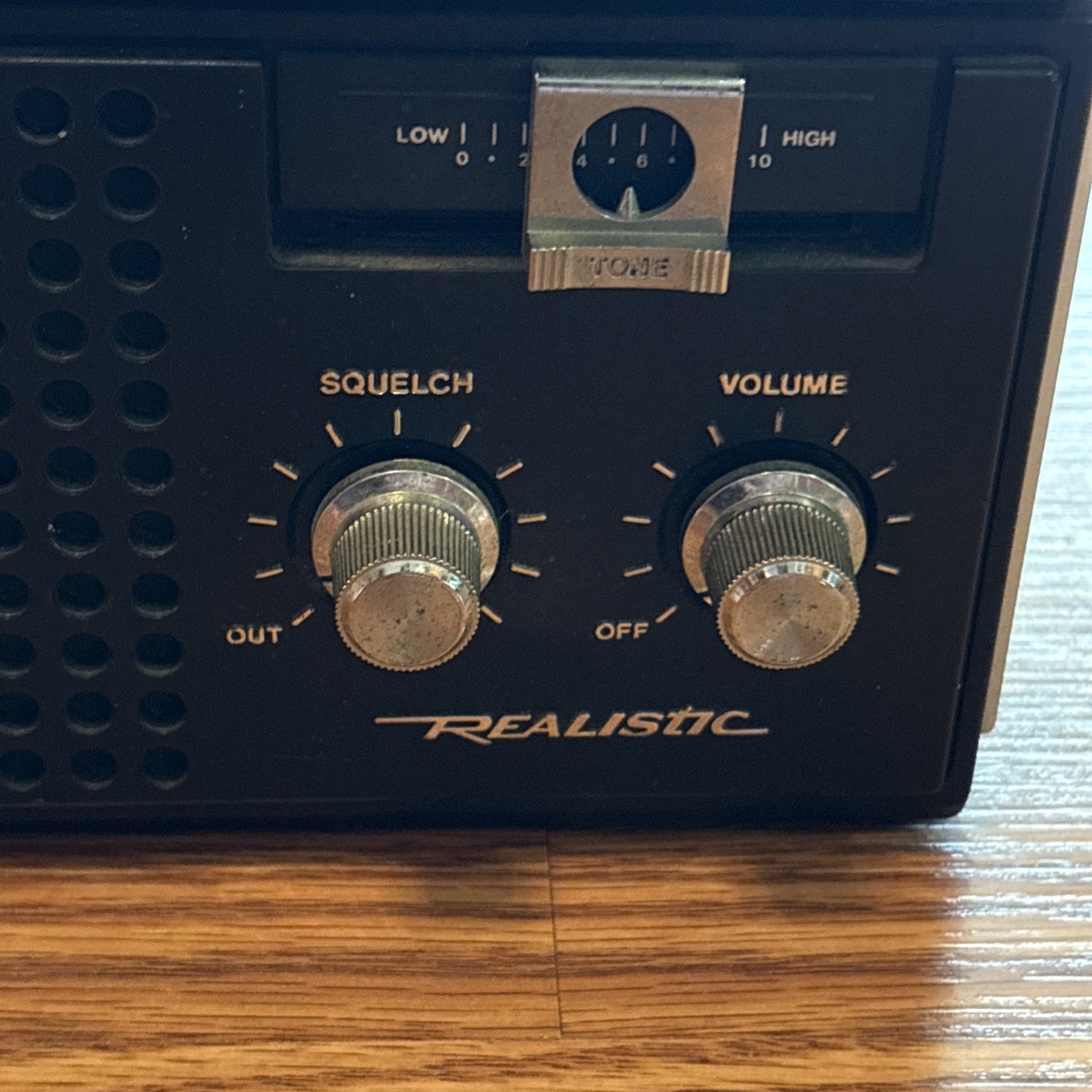 Vintage Portable Radio Realistic Patrolman-50 Raidoshack Chrome tested works