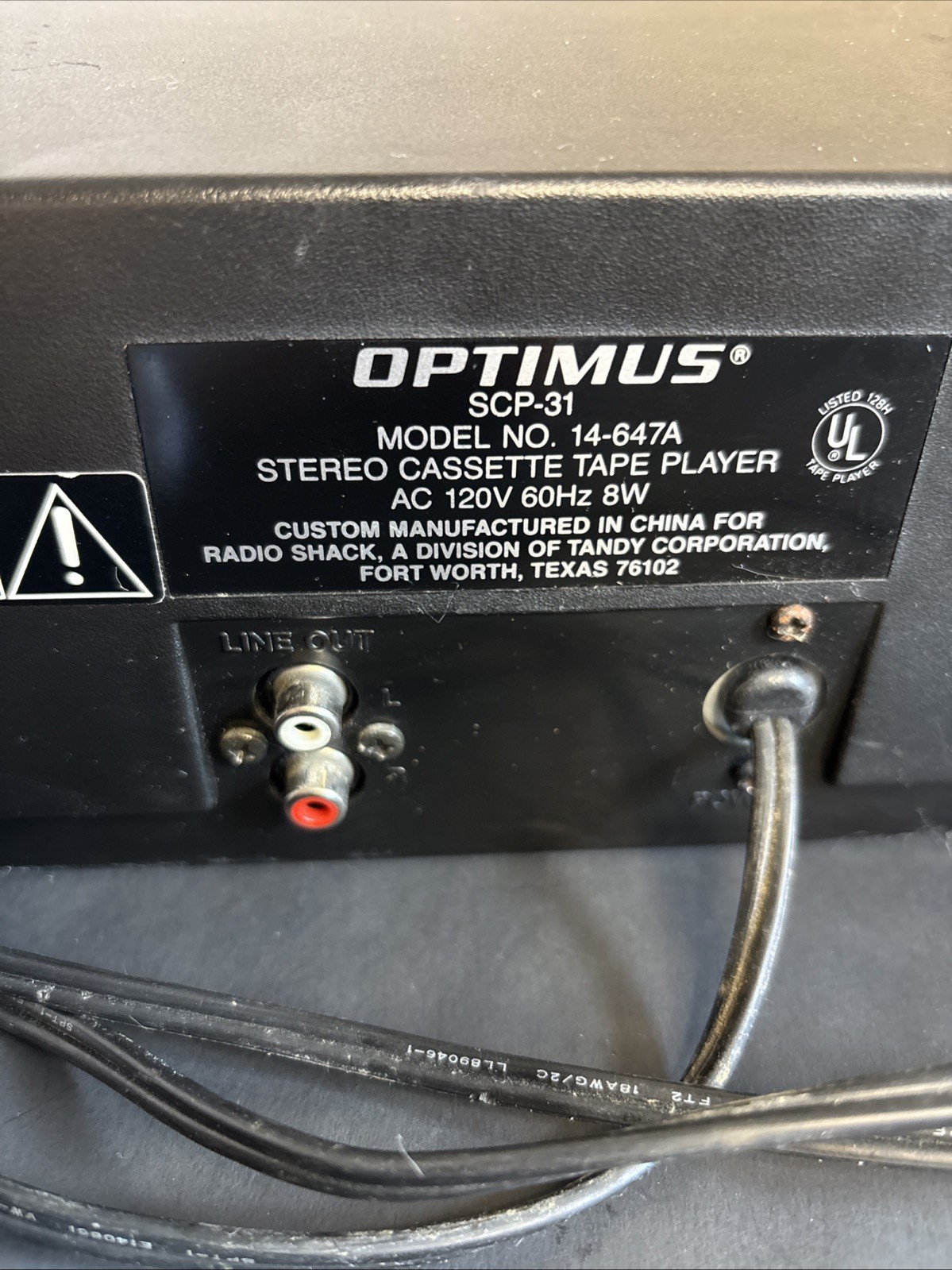 Optimus SCP-31 Vintage Compact Stereo Cassette Player Tested And Works