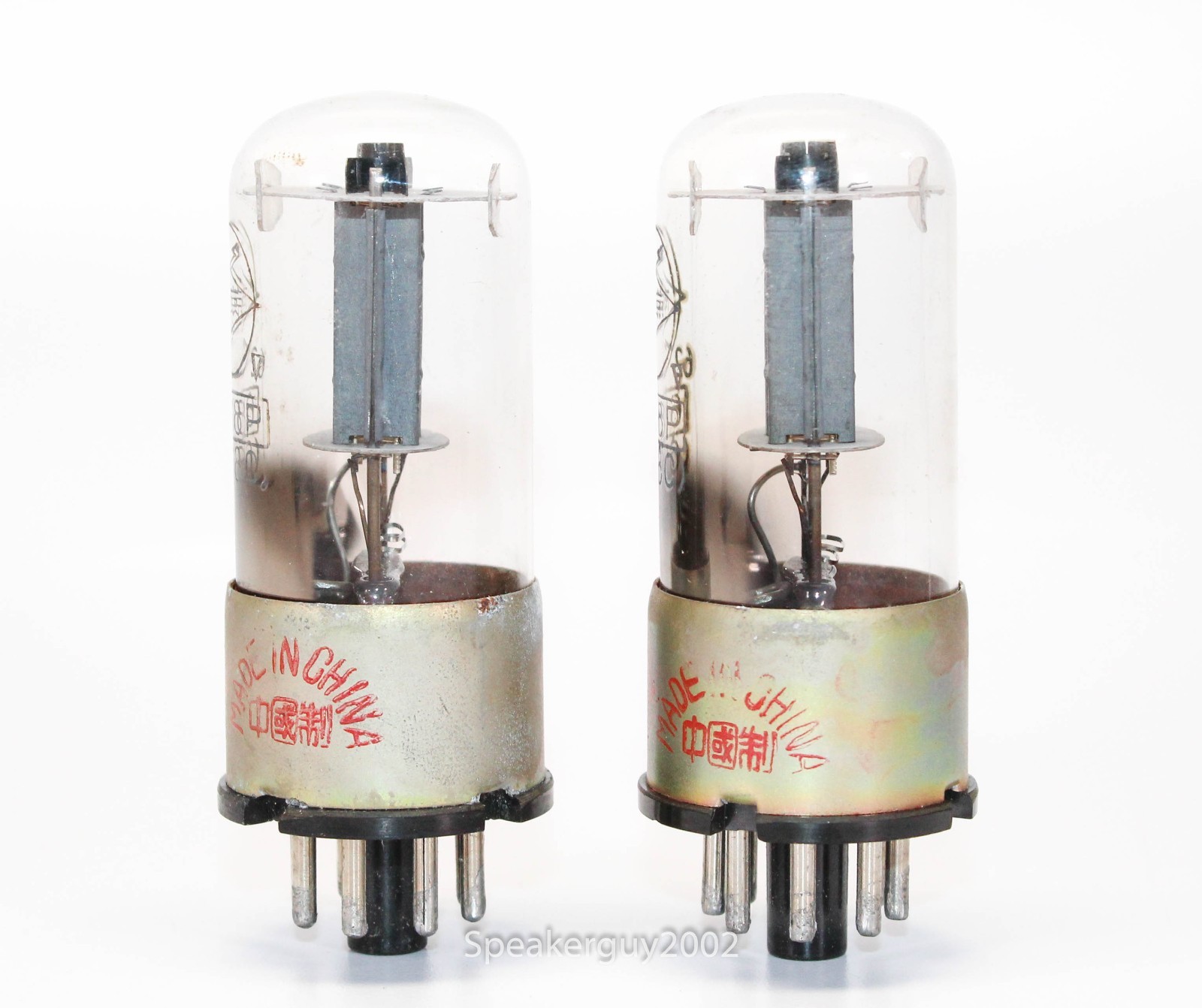 2X Nanking Metal Base 6H8C 6N8P 6SN7 Vacuum Tubes / KT8