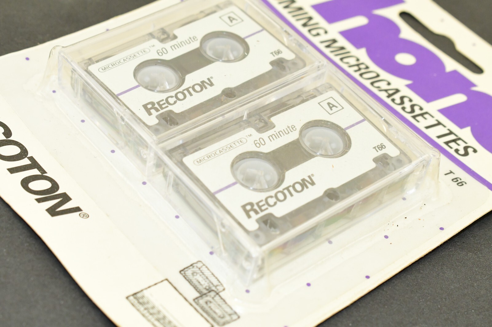 Vintage Recoton Answering Machine Microcassettes Tapes T66 – New in Box NIB