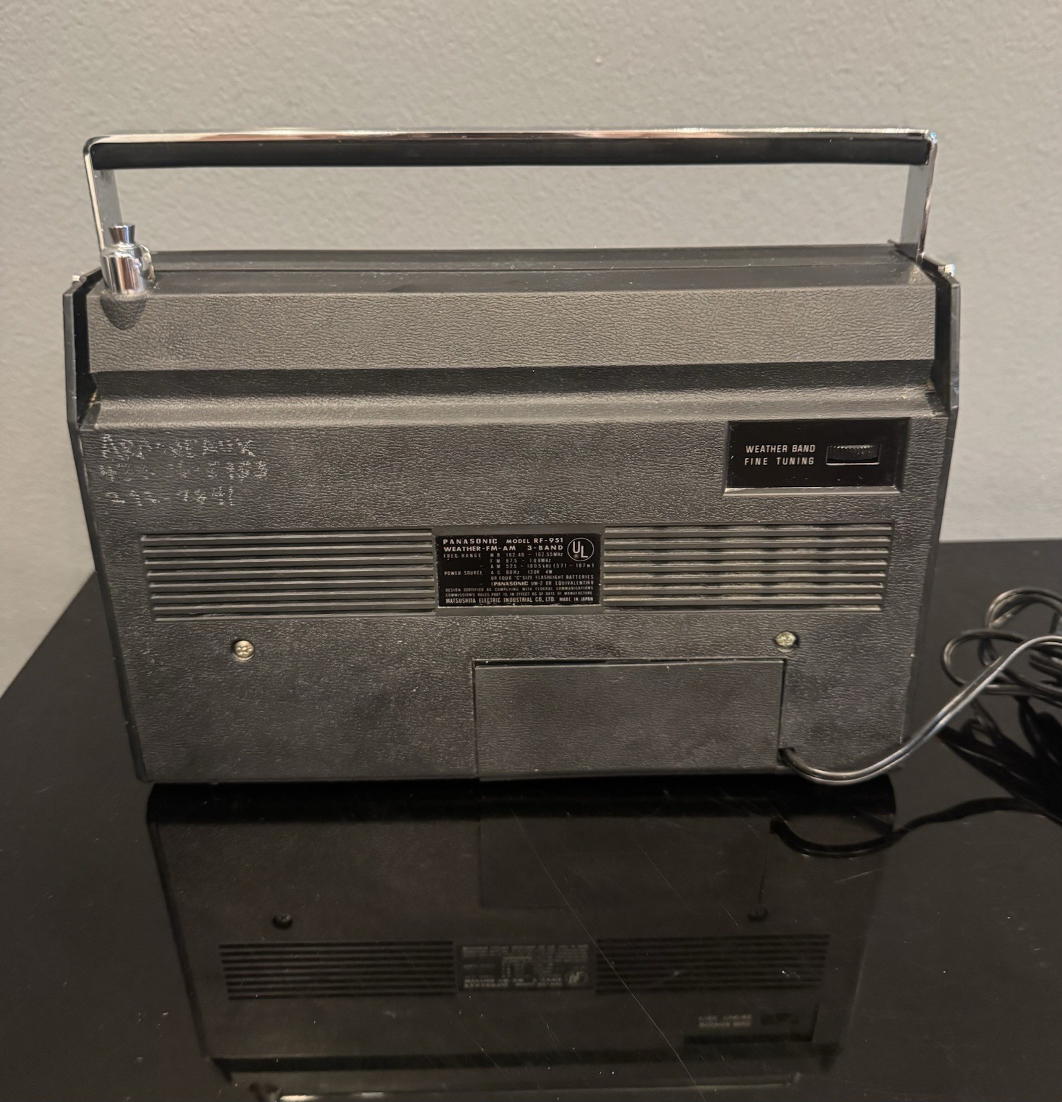 VTG 1970s PANASONIC Weather AM FM 3 Band Radio RF-951 Japan Great Cond Works