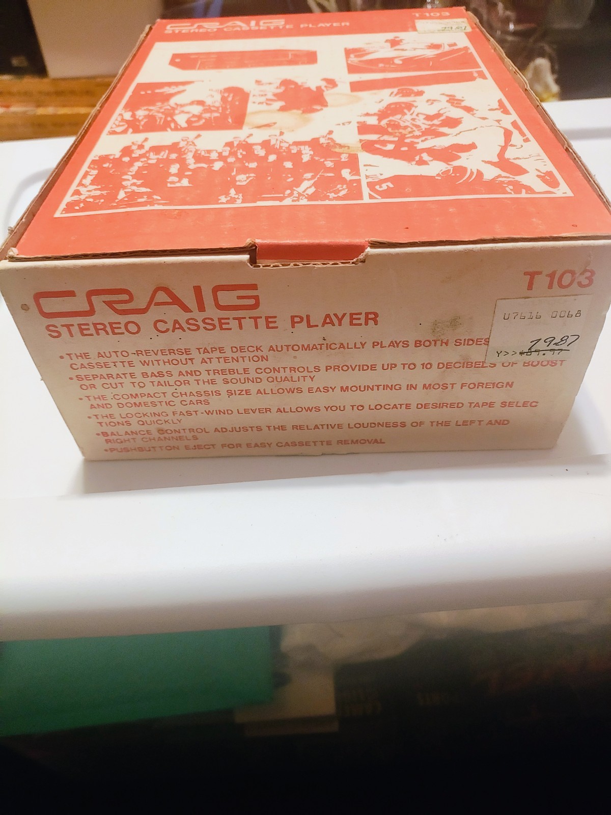 Vintage Craig Stereo Cassette Player T103 NIB