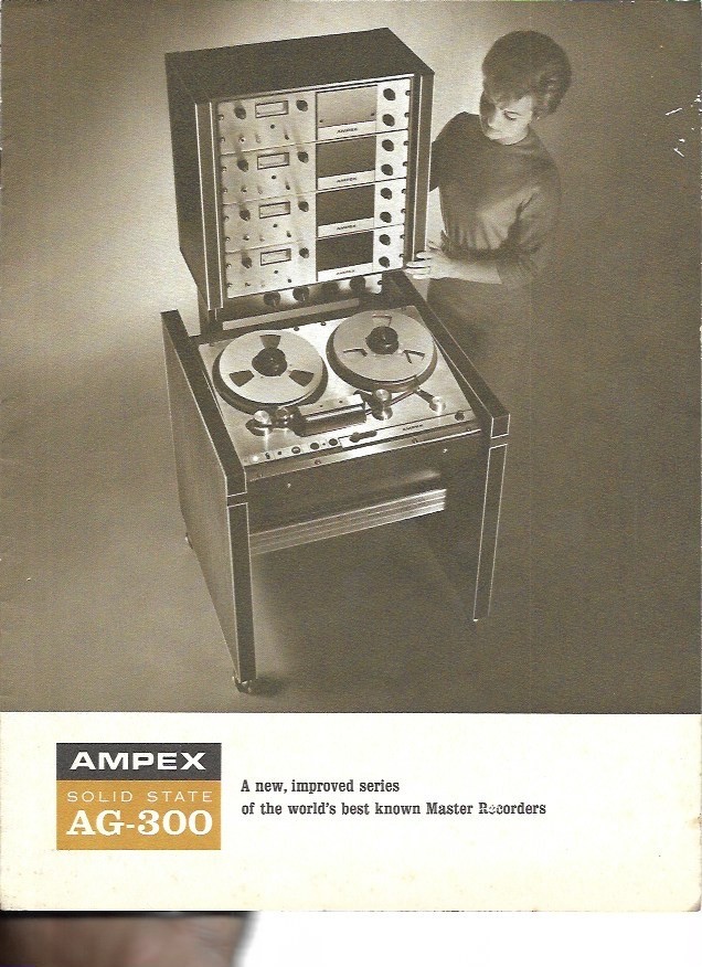 AMPEX AG-300 Master RECORDER 8-page Brochure