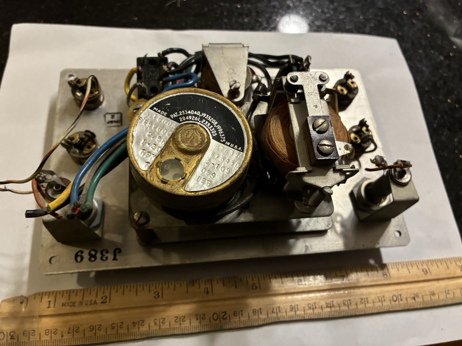 VINTAGE SCHULMERICH ELECTRONICS INC. INDUSTRIAL or CHURCH TIMER CONTROL PANEL