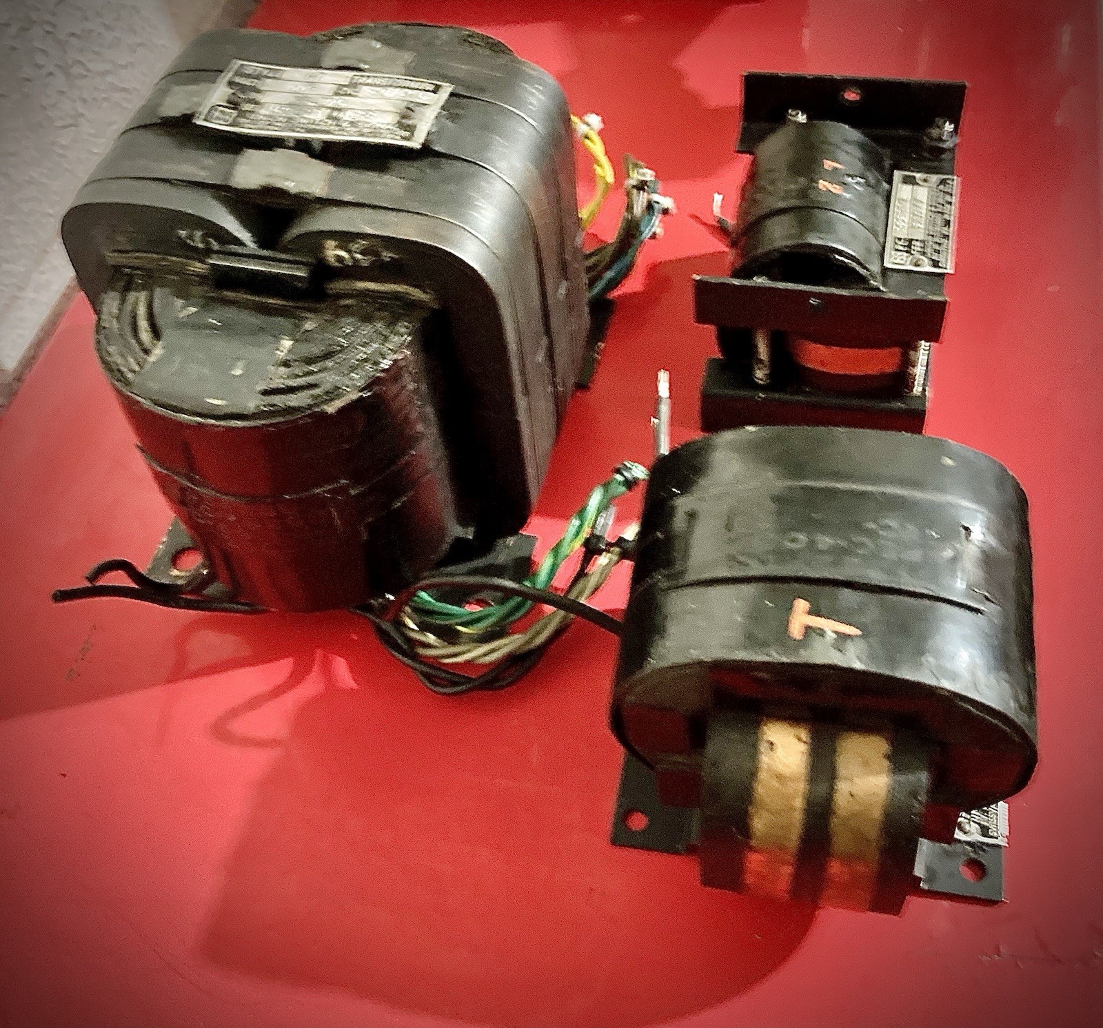 Rare Vintage Union Switch & Signal Style HT Transformer & Filter L1 & L2 Coils