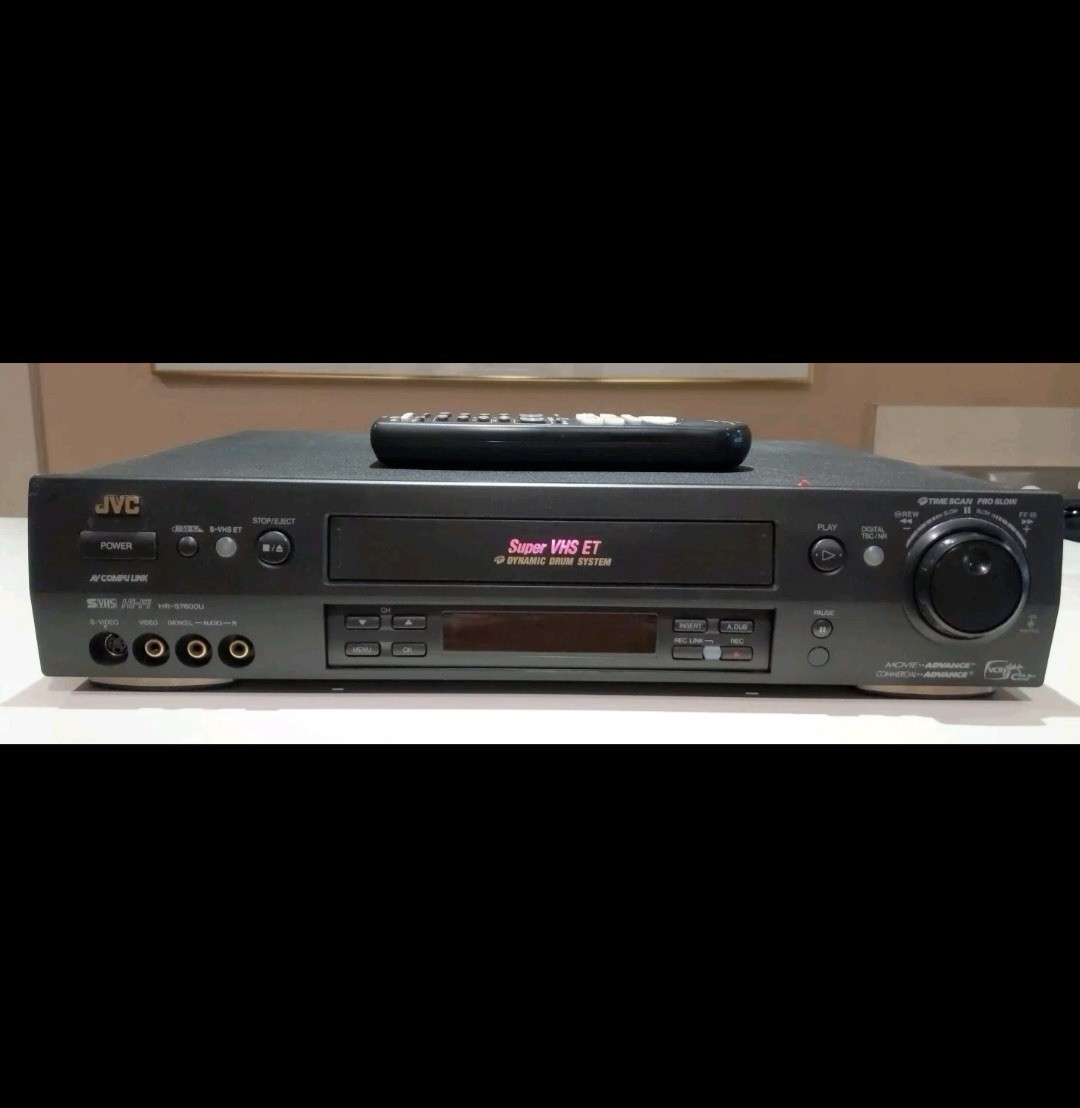 JVC HR-S7600U Super S-VHS ET VCR – Tested w/ Remote