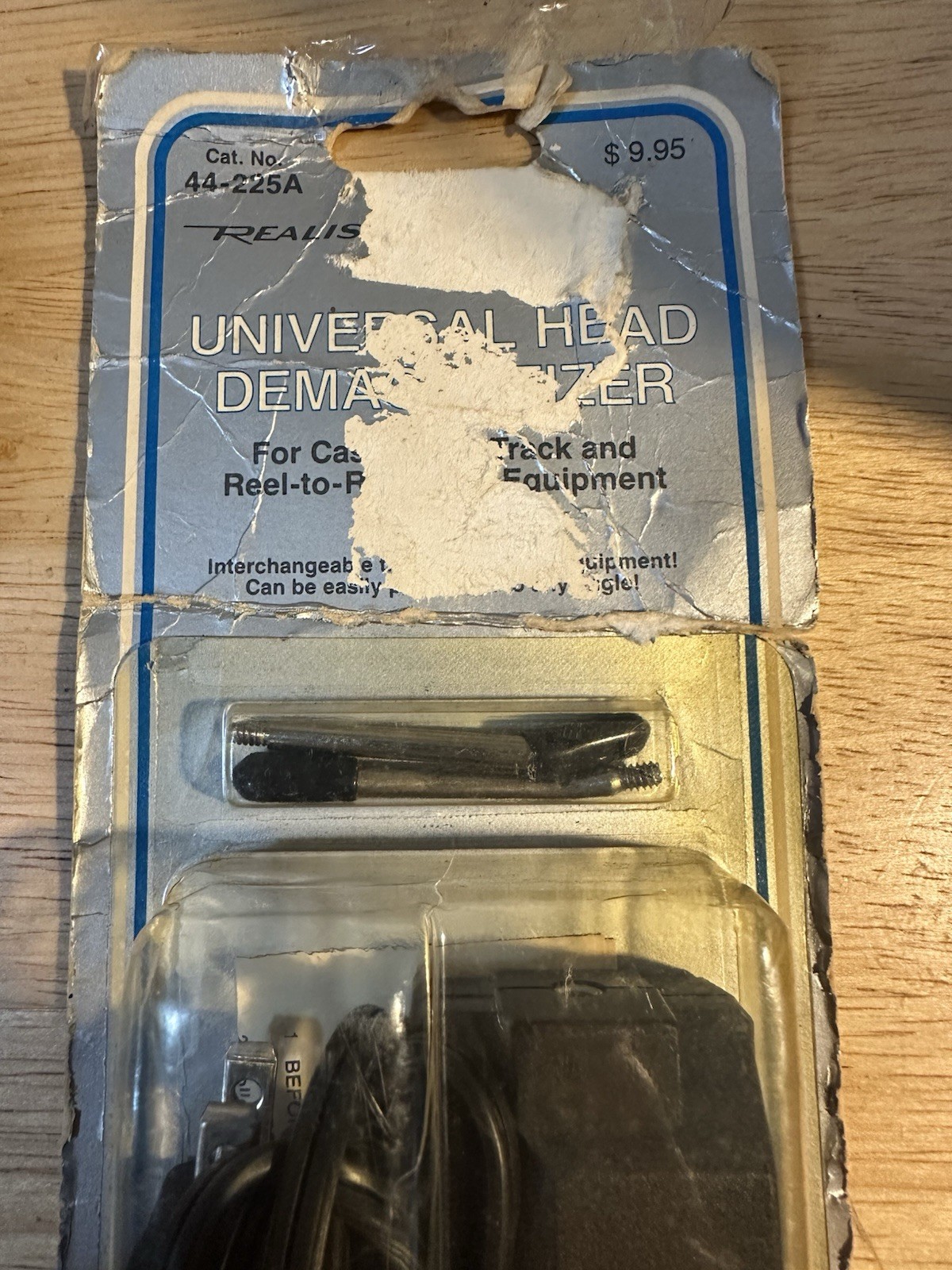 Realistic universal head demagnetizer. Radio Shack Box Not In Good Shape