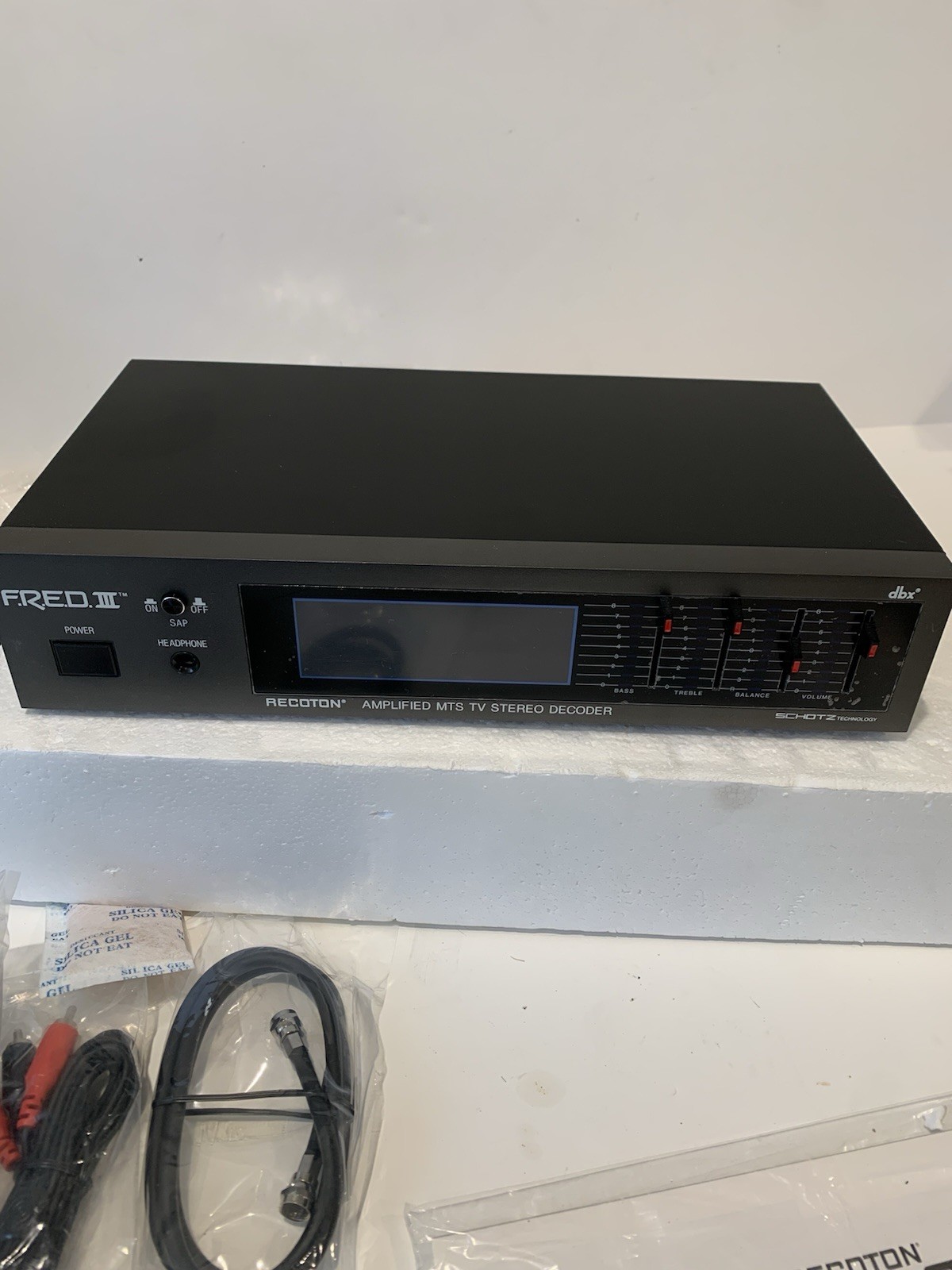 F.R.E.D III Recoton DBX Amplified MTS Decoder Stereo Amp V624 Rare New 🔥