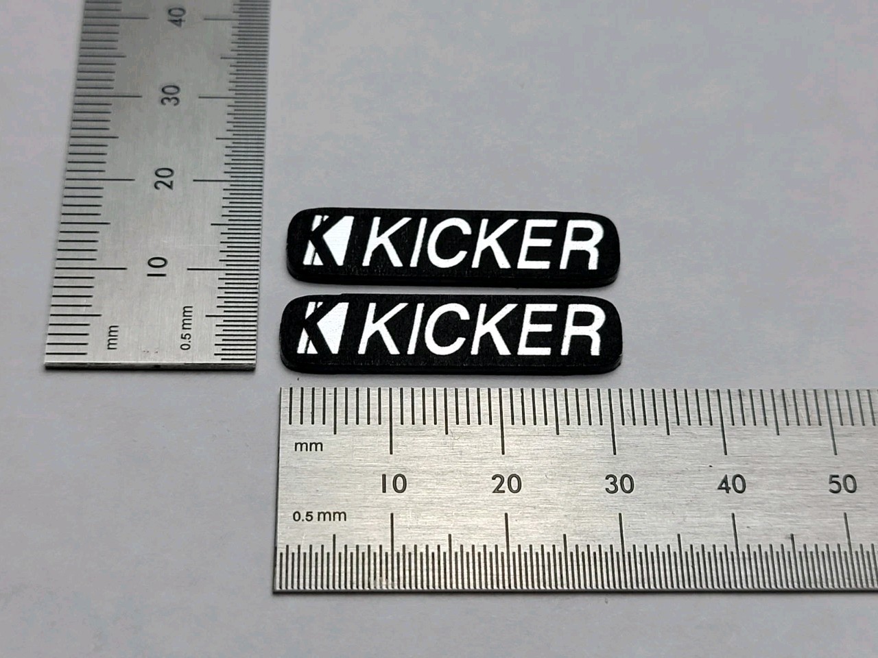 Kicker Speaker Badge Pair Logo Emblem Name Plate Custom Made IN USA🇺🇸