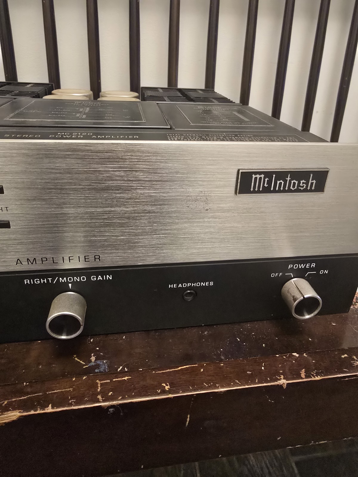 McIntosh MC2120 Amplifier MC 2120 Tested Working