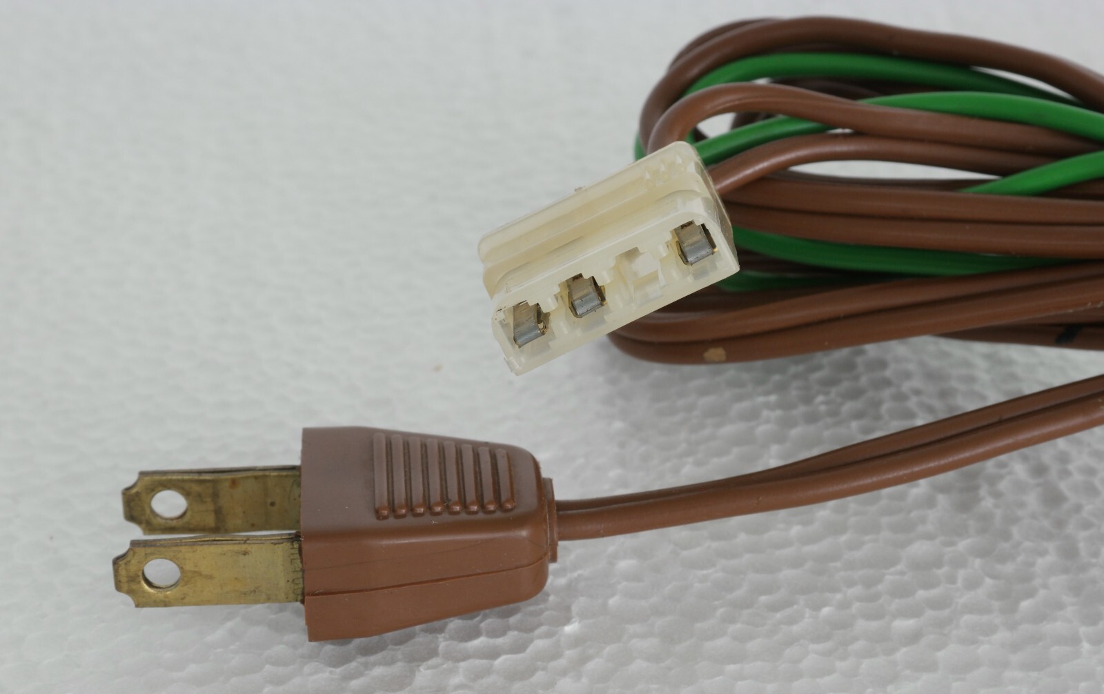 Garrard 42M Turntable Part : AC Power Cord Cable with Ground Cable