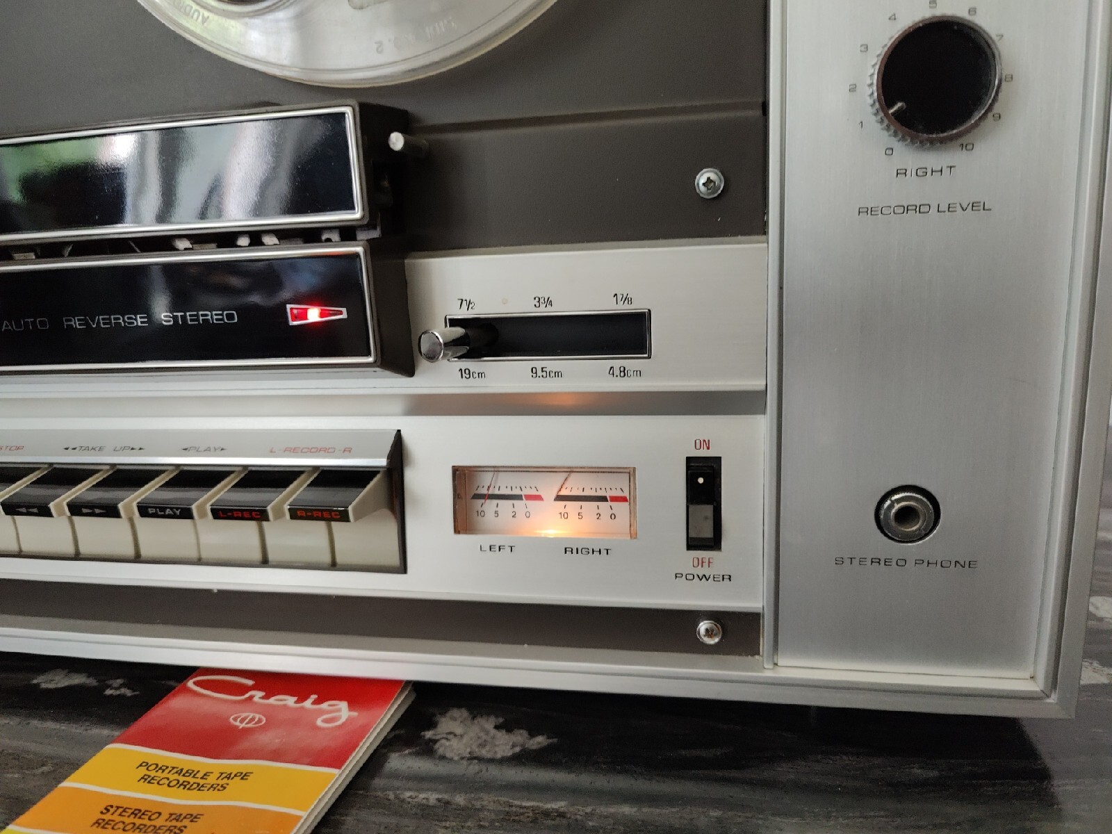 Craig Model 2405 Reel Tape Recorder Player
