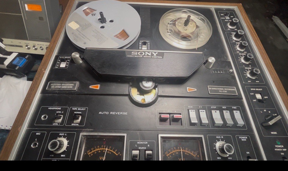VTG SONY TC-730 Reel to Reel Tape Recorder 3 Head Tested Works