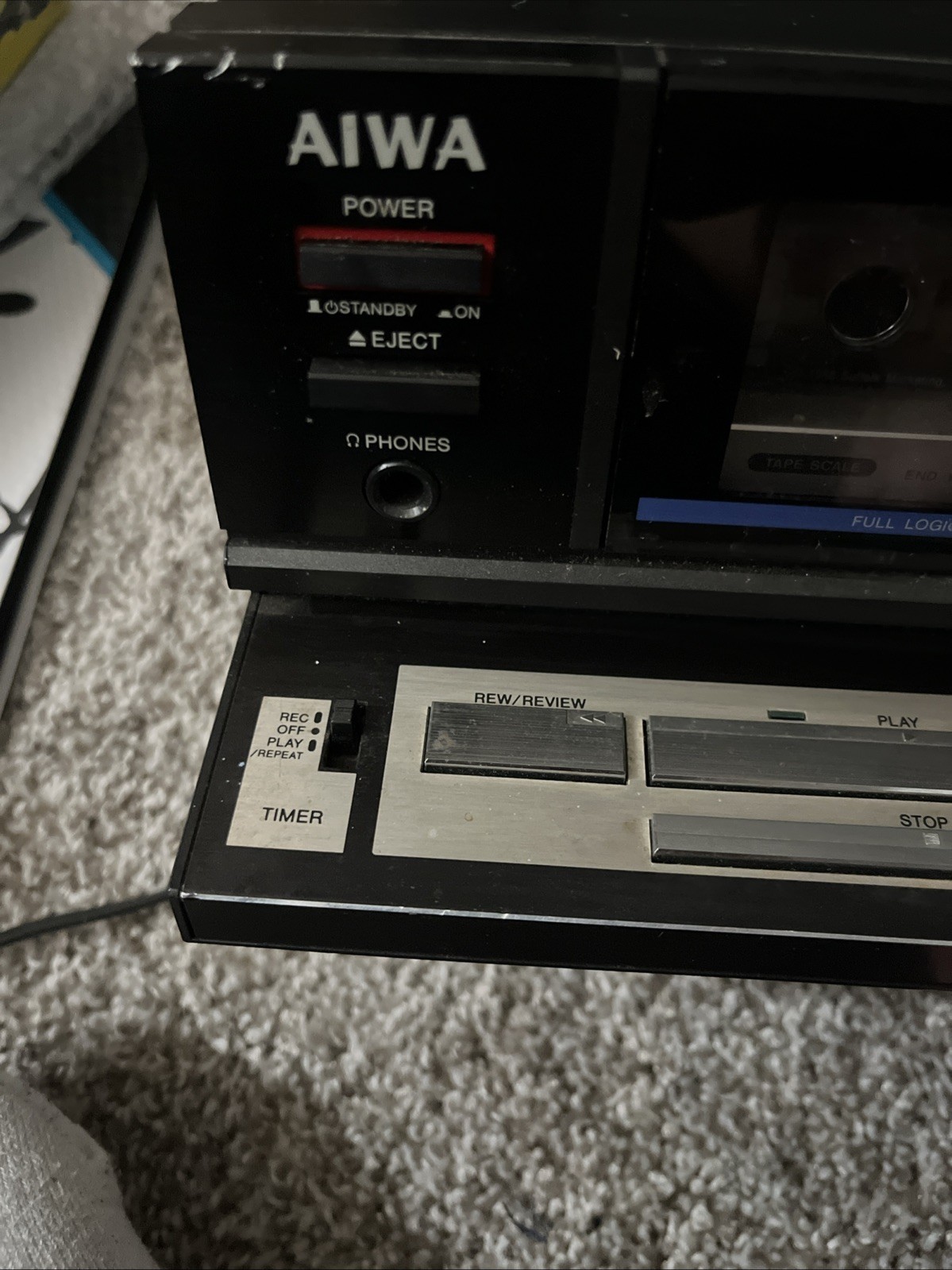 Serviced/Working/ AIWA F350 Cassette Deck. READ TESTED WORKS RETURNS ACCEPTED