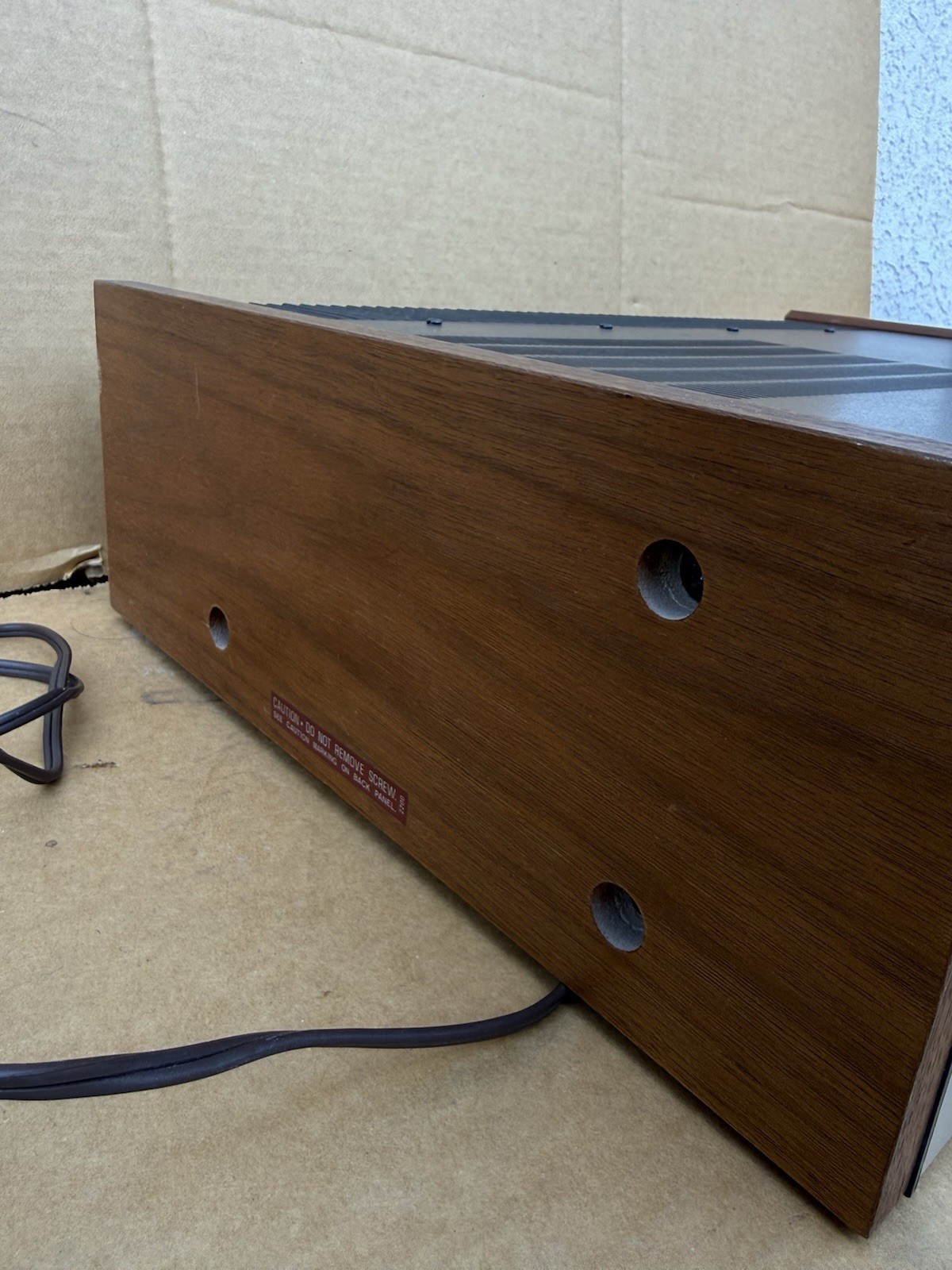 Kenwood KR-4600 Vintage AM/FM Stereo Receiver Tested Working Wood Cabinet