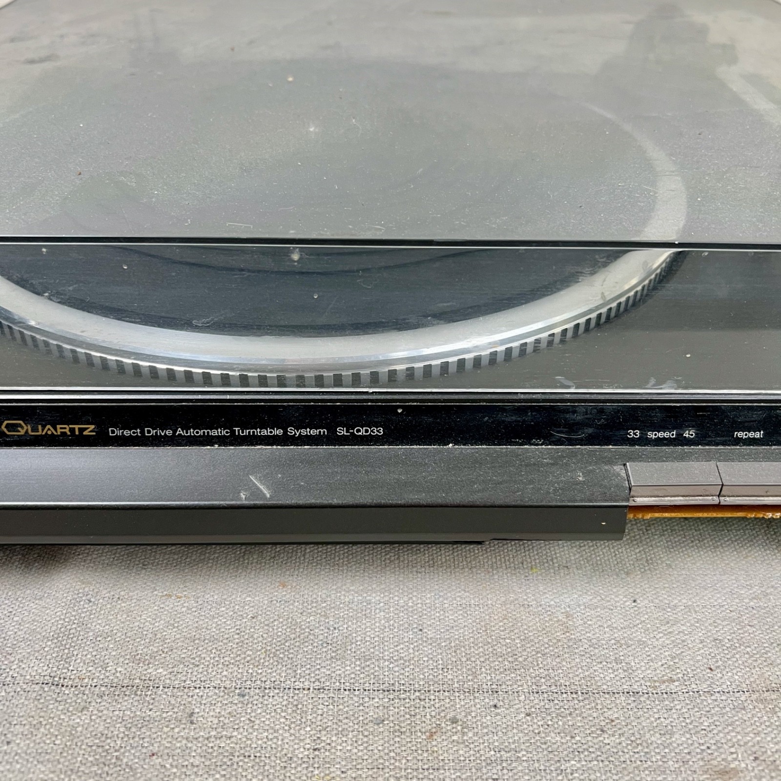 Technics SL-QD33 1991 Turntable Record Player Vinyl As-Is Project Parts