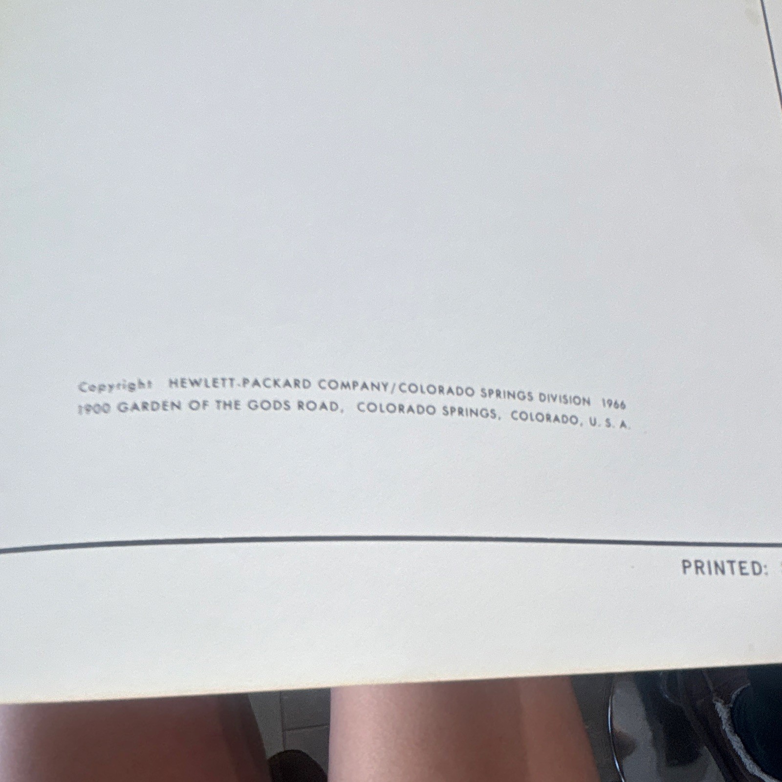 HP 1801A Dual Channel Vertical Amplifier Operating & Service Manual