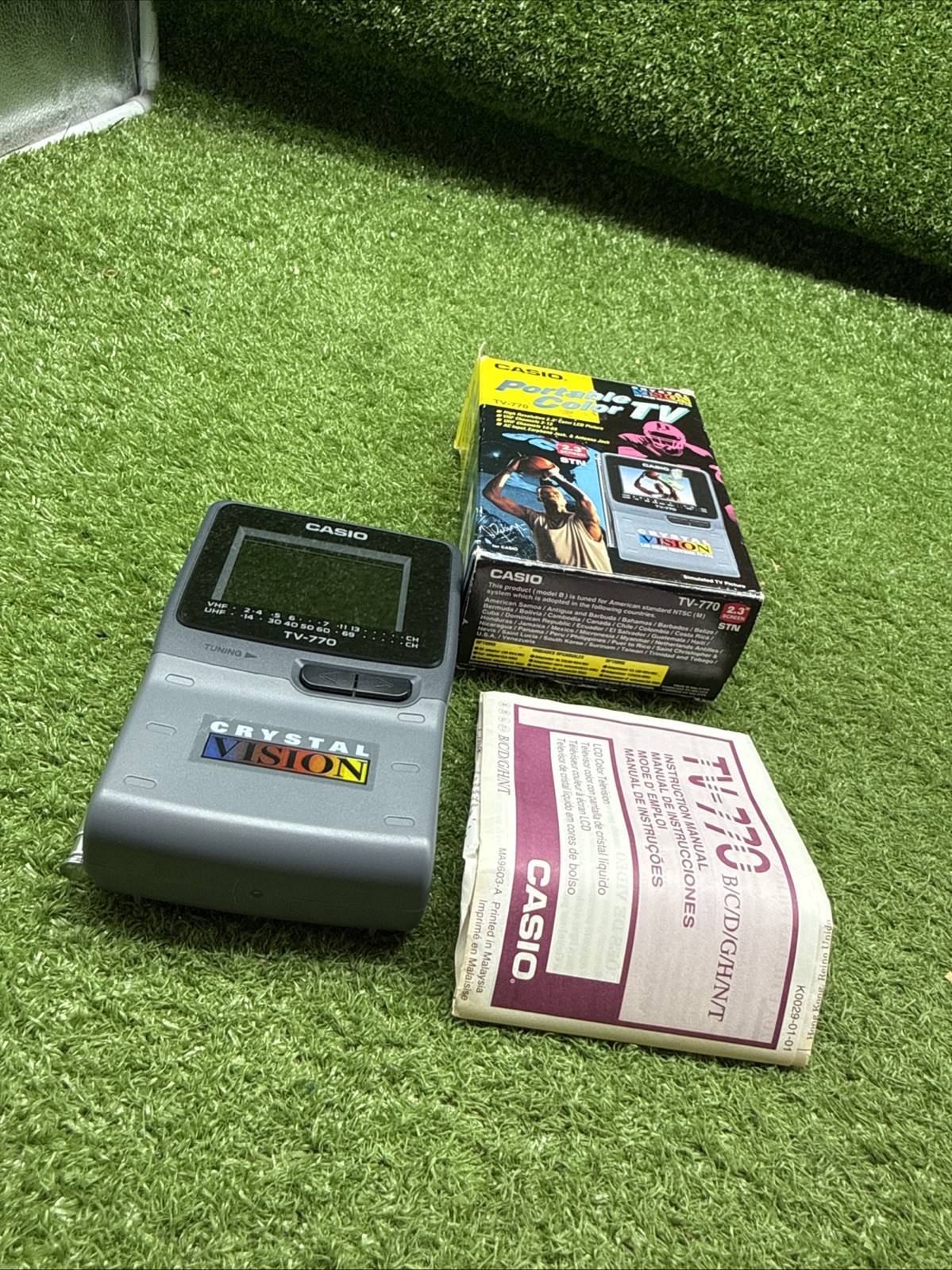 CASIO 2.3″ Portable COLOR TV Model 770 TELEVISION CRYSTAL New Open Box. 22