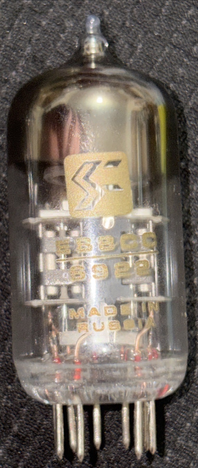 E88CC/6922 Rare Sonic Frontiers Label Reflector Russian Sovtek Made Preamp Tube