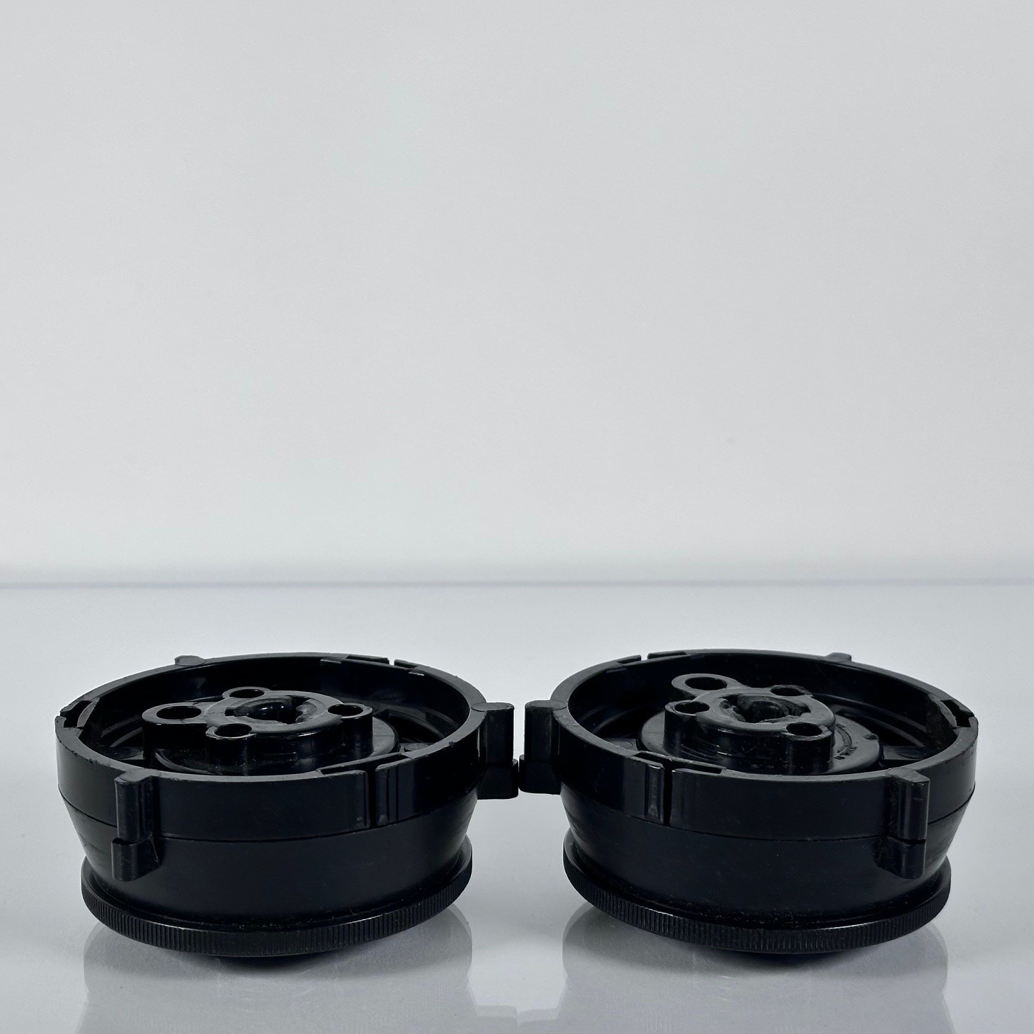 Vintage VIF International Hub Adapter Pair NAB for Reel to Reel Fits Ampex Otari