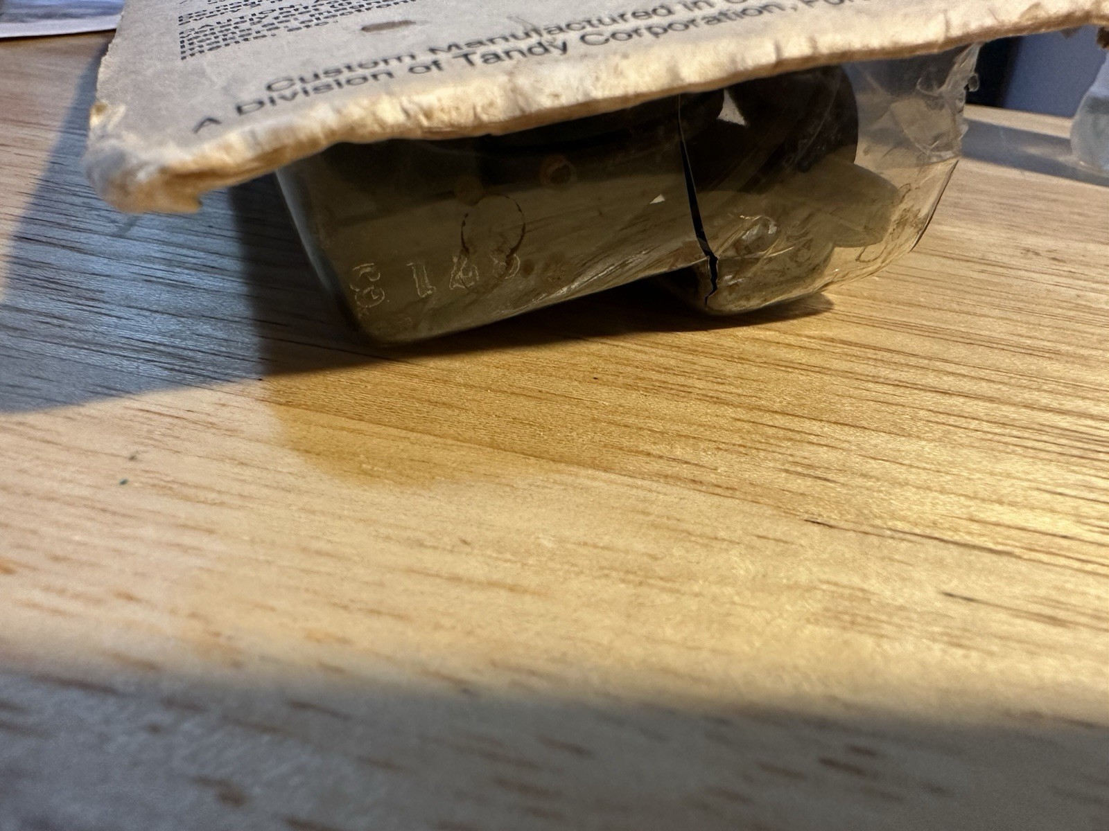 Realistic universal head demagnetizer. Radio Shack Box Not In Good Shape