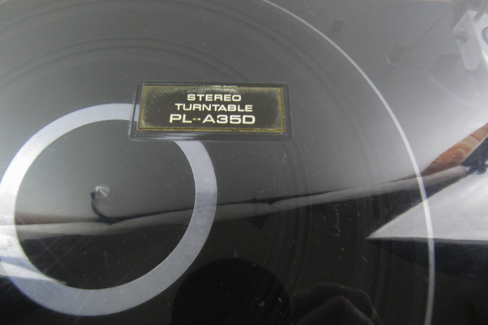 PIONEER PL-A35D Turntable With Dust Cover FOR PARTS ONLY SEE VIDEO