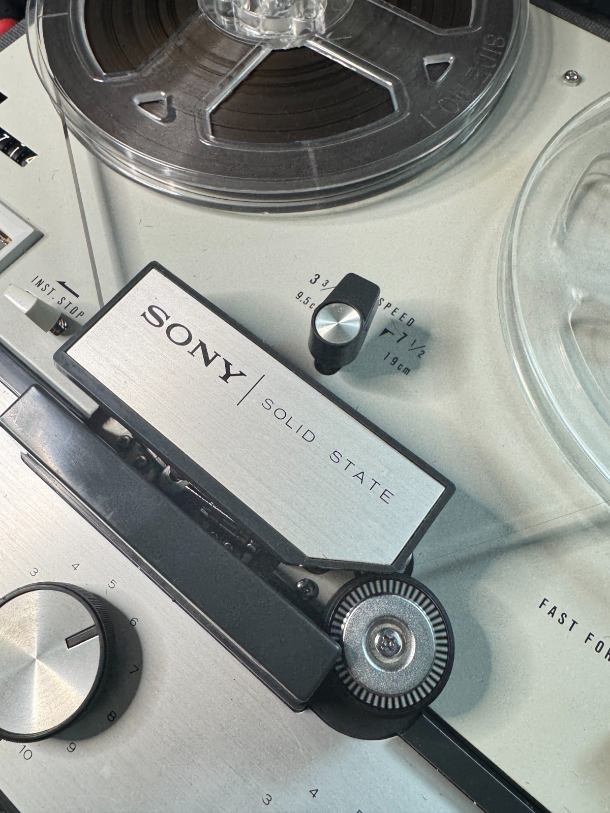 Sony TC-200 Vintage Reel to Reel Tape Recorder Tested Serviced w/ Accessories