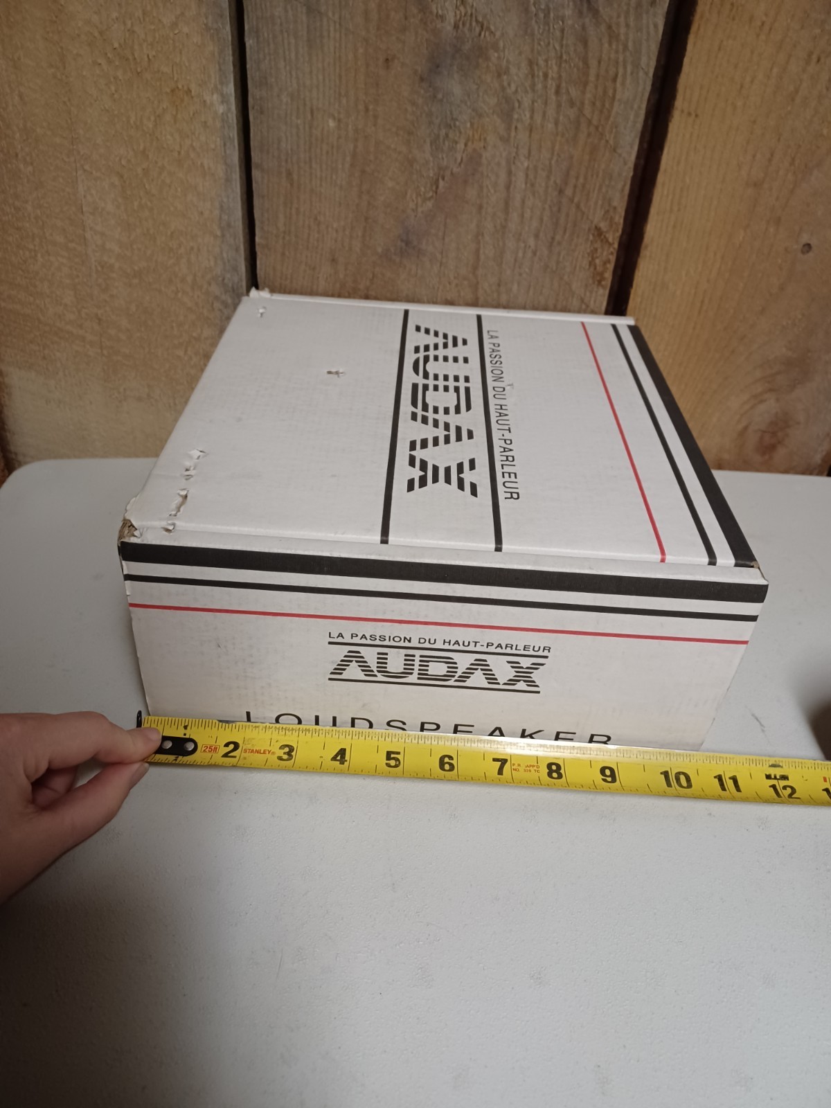 Vintage NOS New Box AUDAX 10” Loudspeaker HT240 8 Ohm Paper Cone Woofer