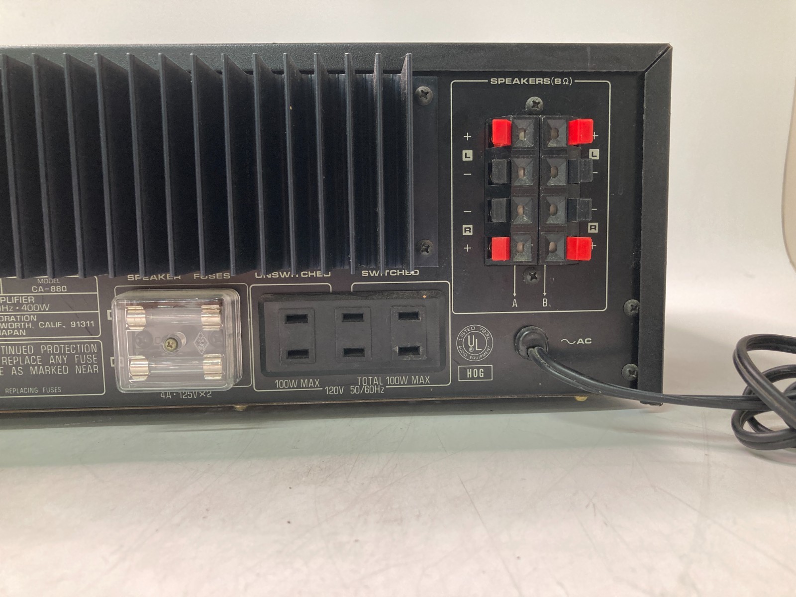 Vintage Fisher CA-880 Integrated Stereo Amplifier